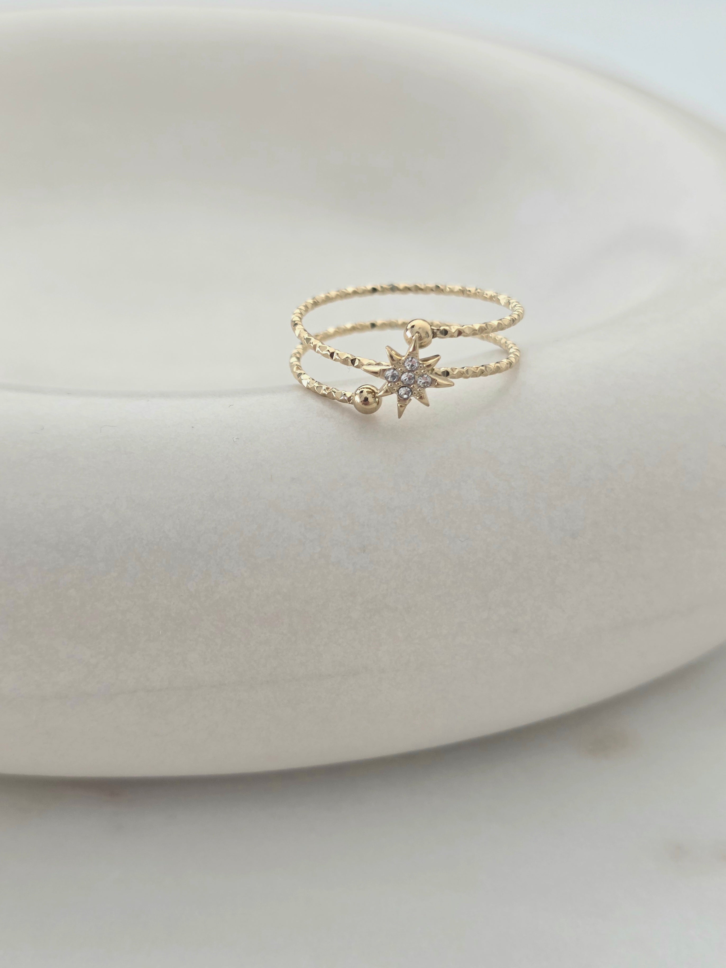 Sara • Bague en acier inoxydable