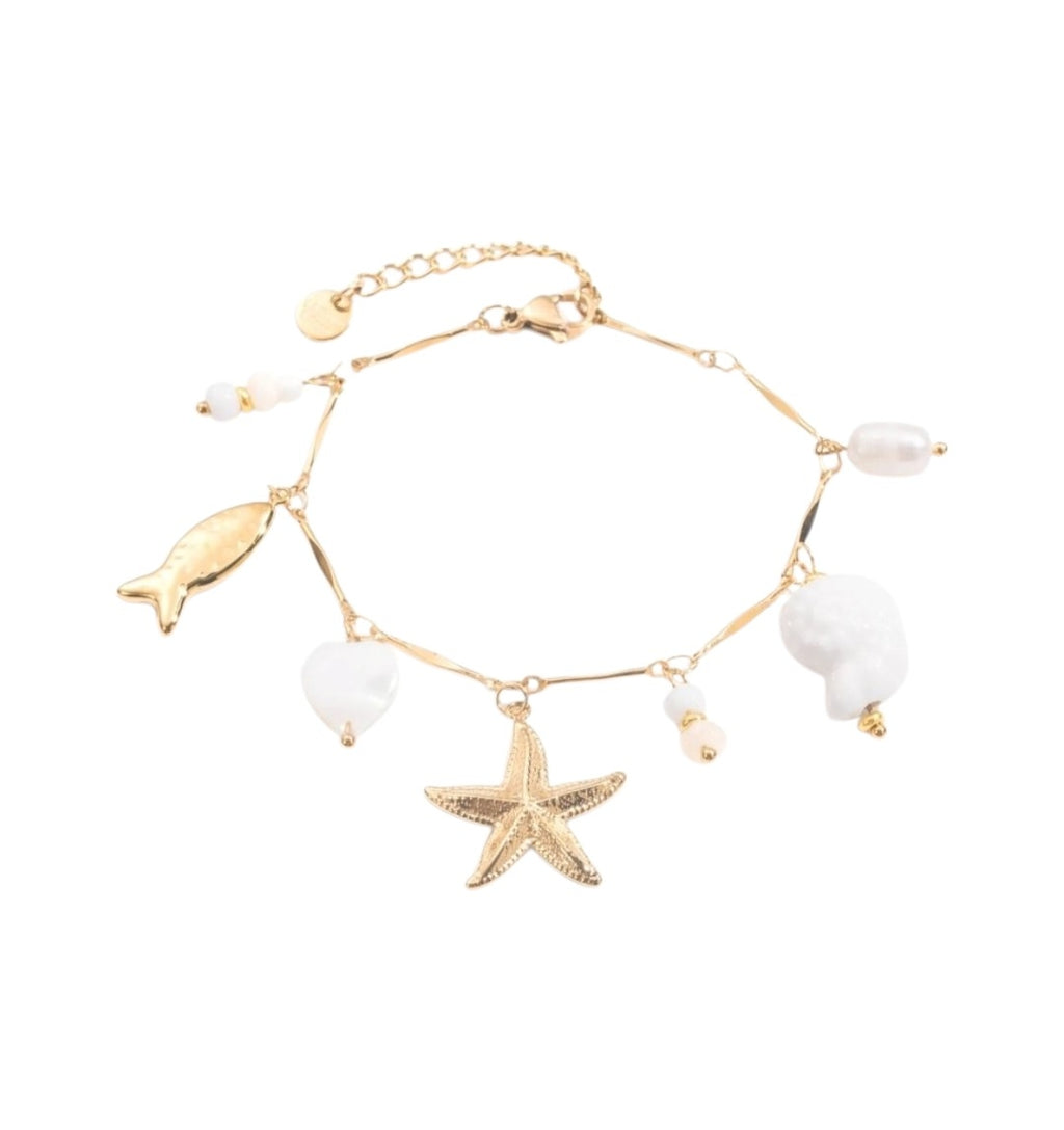 Hina • Bracelet breloque acier inoxydable