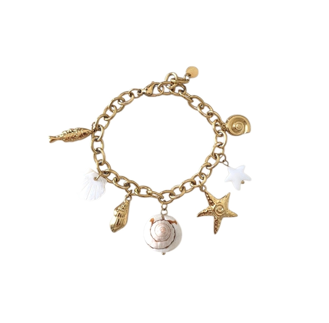 April • Bracelet breloque acier inoxydable