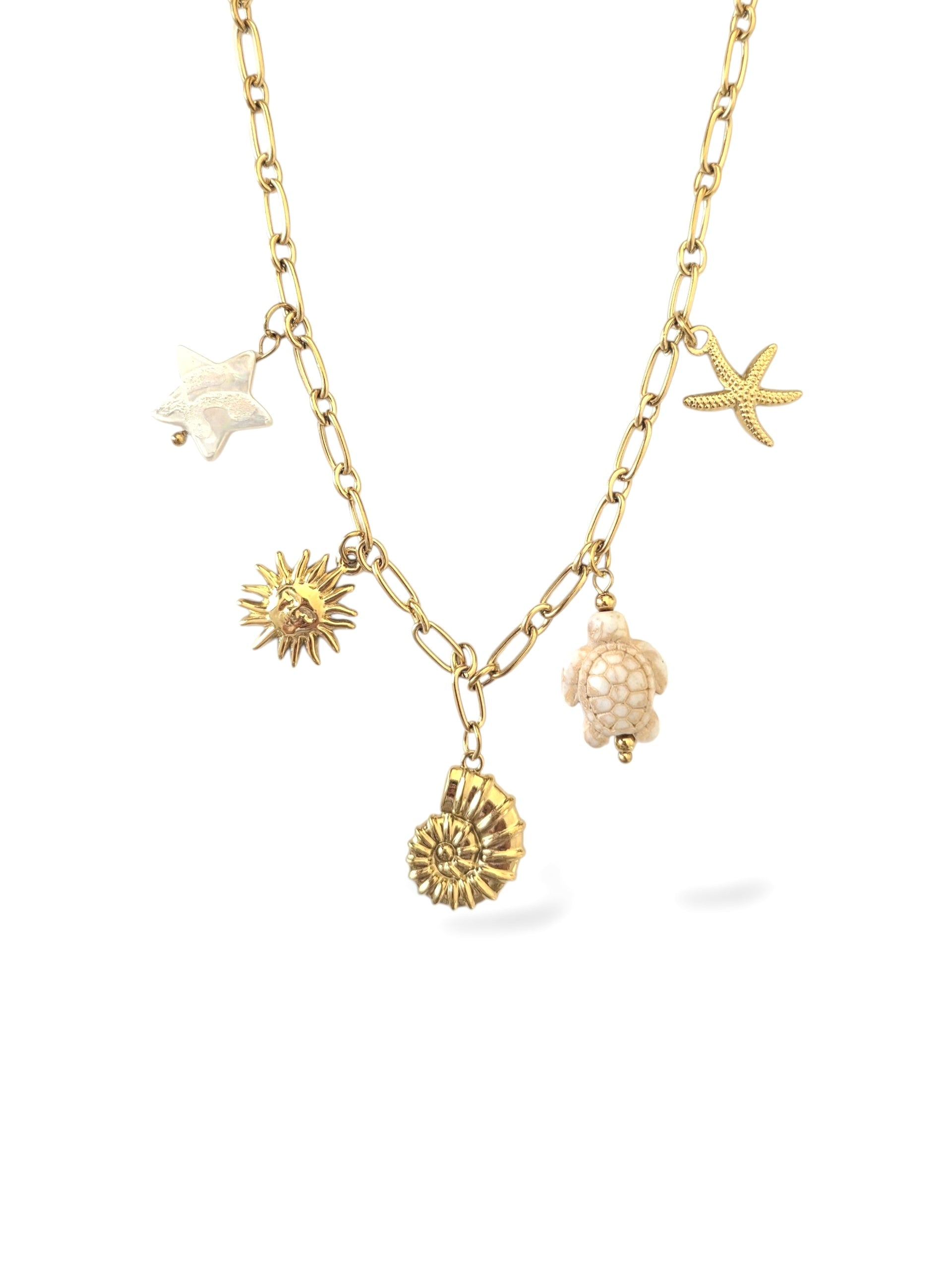 Théa • Collier breloque acier inoxydable