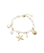 Tita • Bracelet breloque acier inoxydable et coquillage