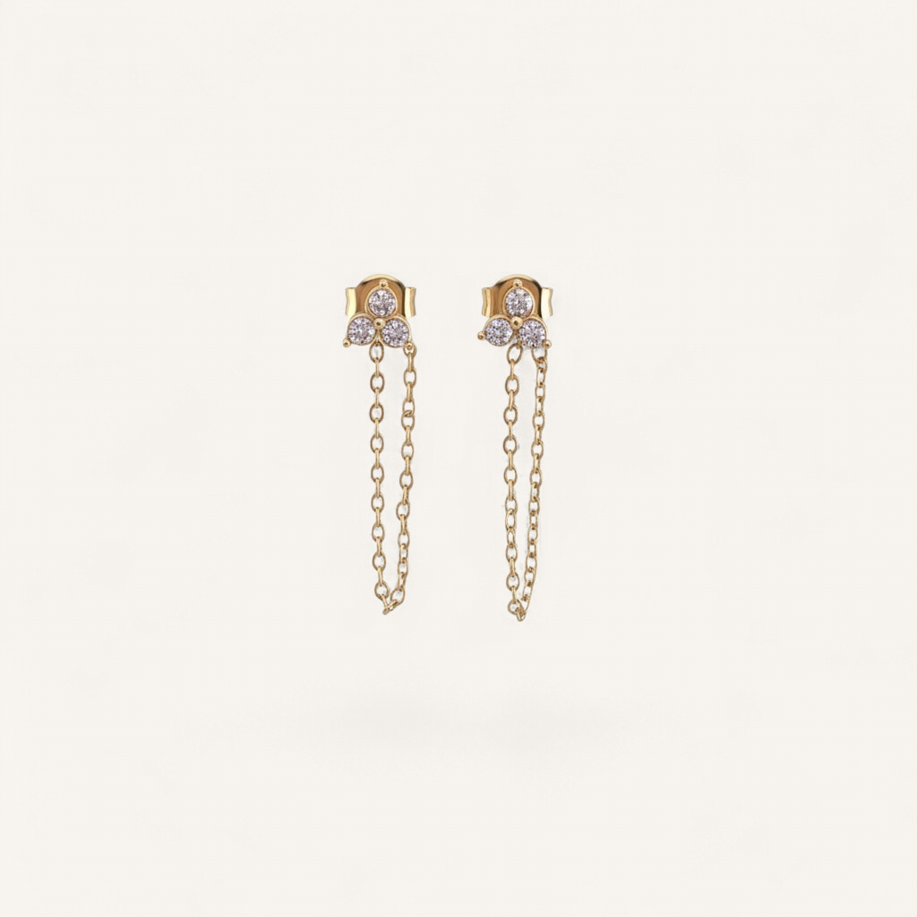 Zohra • Boucles d'oreilles en acier inoxydable