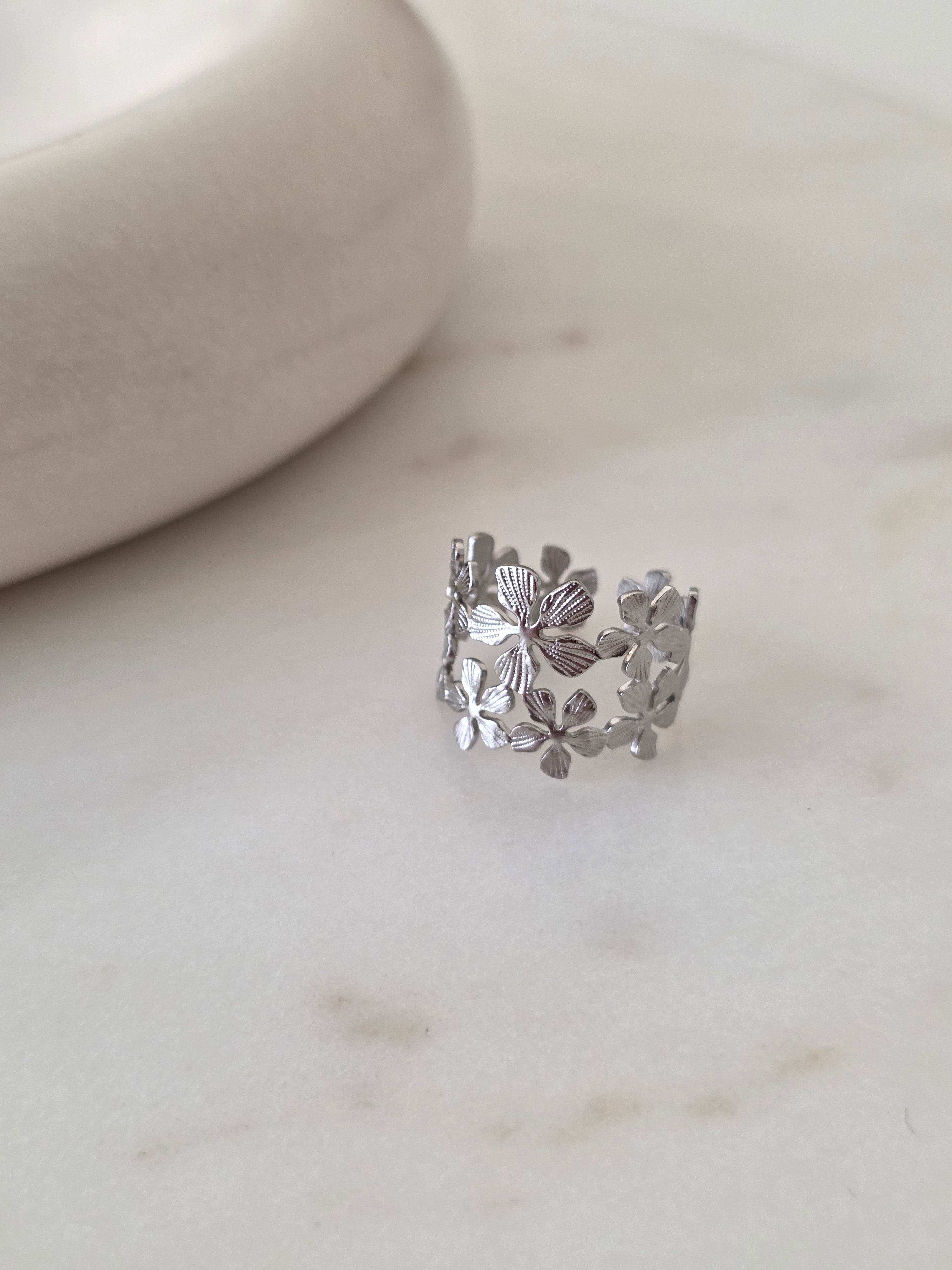 Alicia • Bague en acier inoxydable