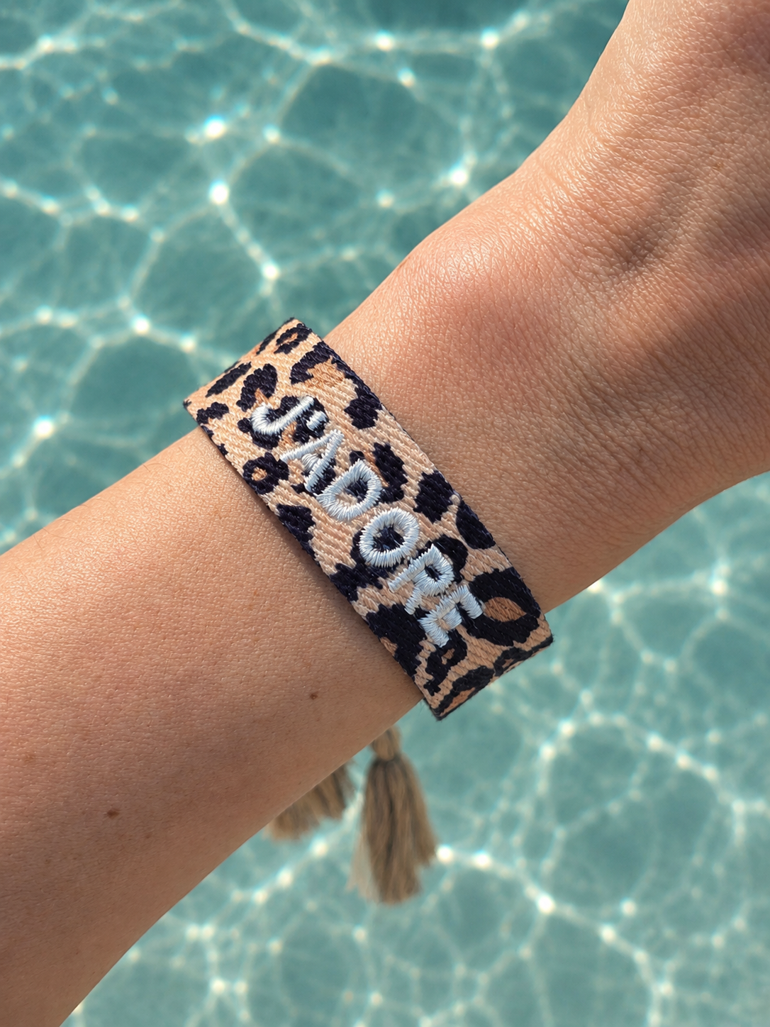 Liany • Bracelet J’adore en tissu