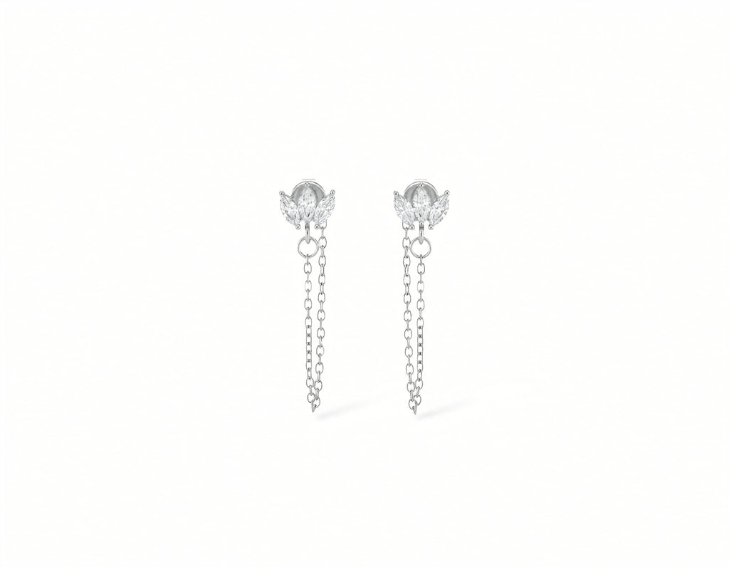 Victoria • Boucles d'oreilles en acier inoxydable