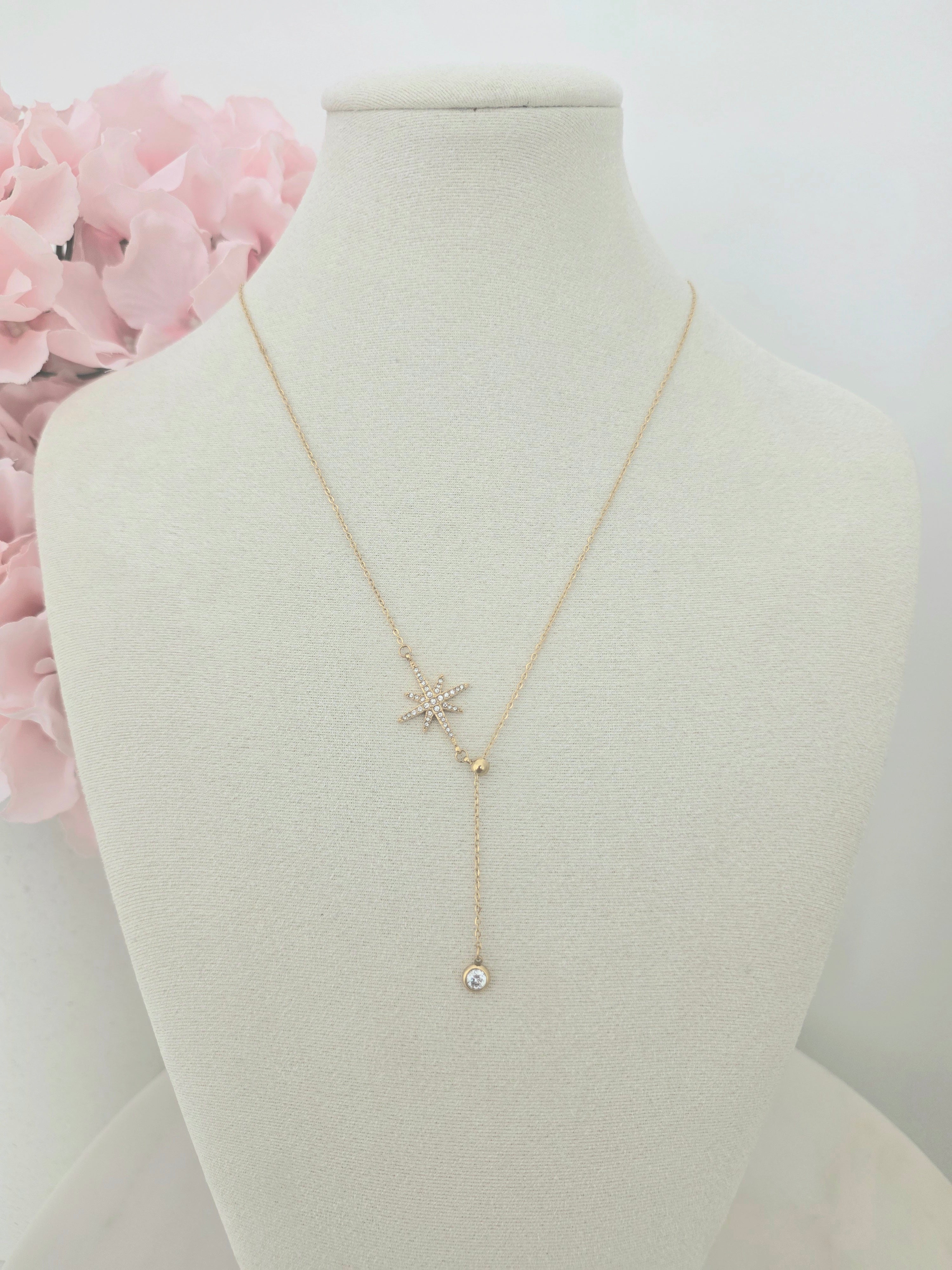 Agathe • Collier en acier inoxydable coulissant