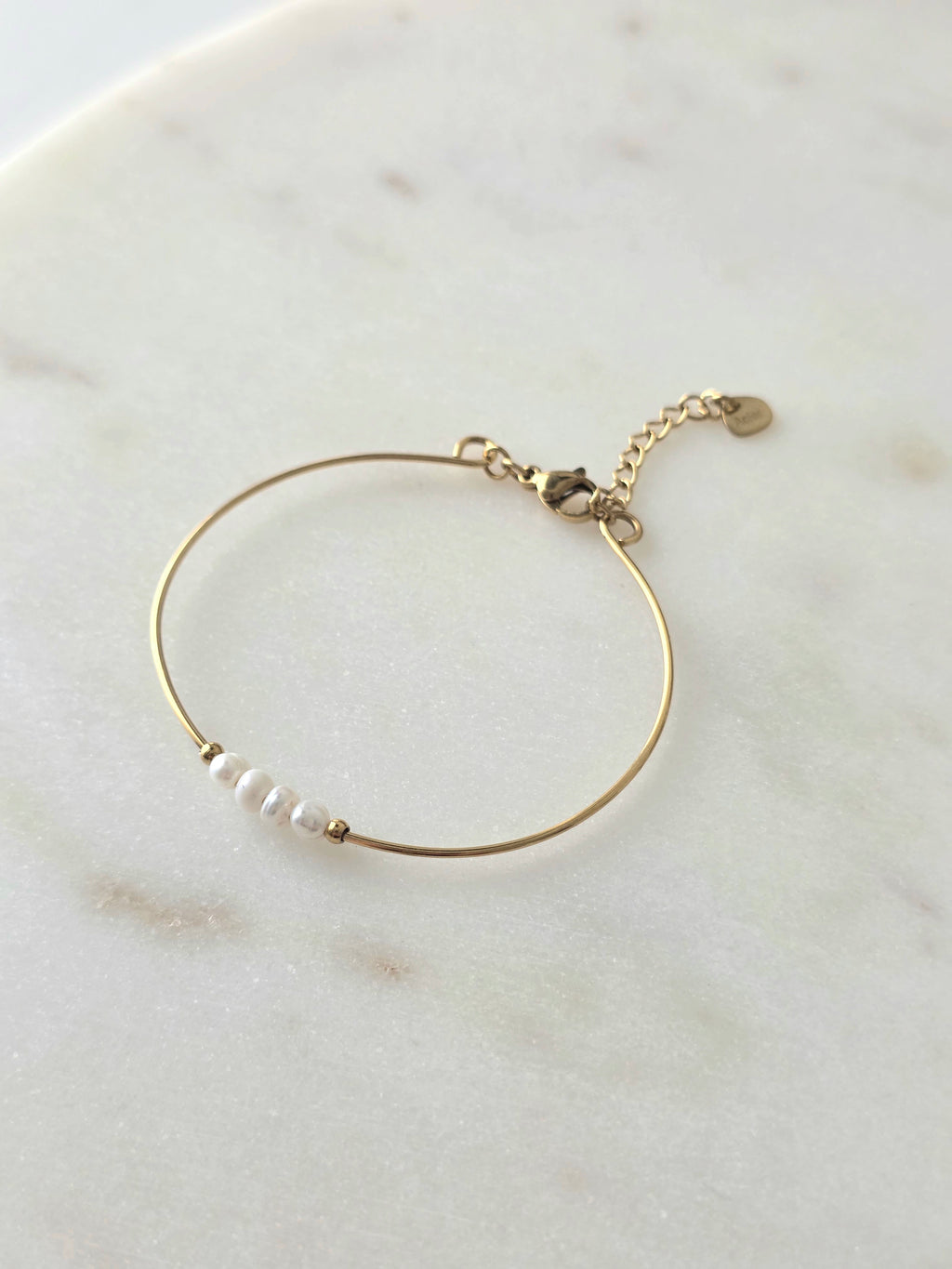 Emna perles d’eau douce • Jonc acier inoxydable