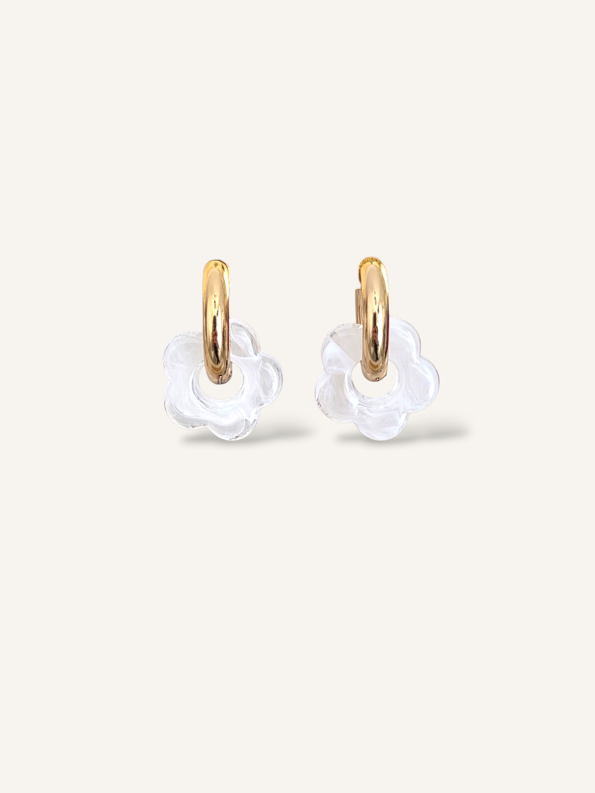 Kalista • Boucles d'oreilles en acier inoxydable et acétate