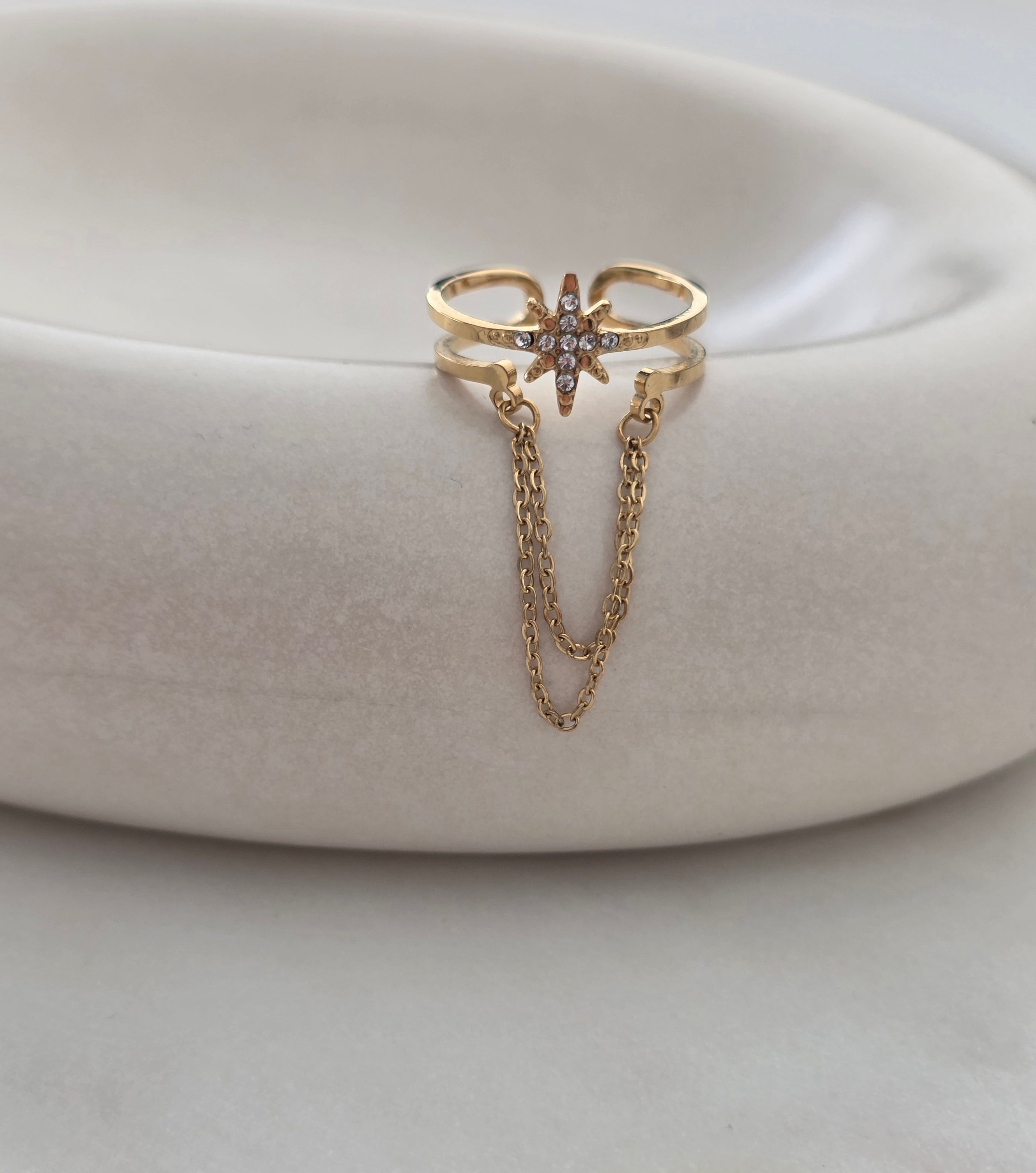 Ines • Bague en acier inoxydable