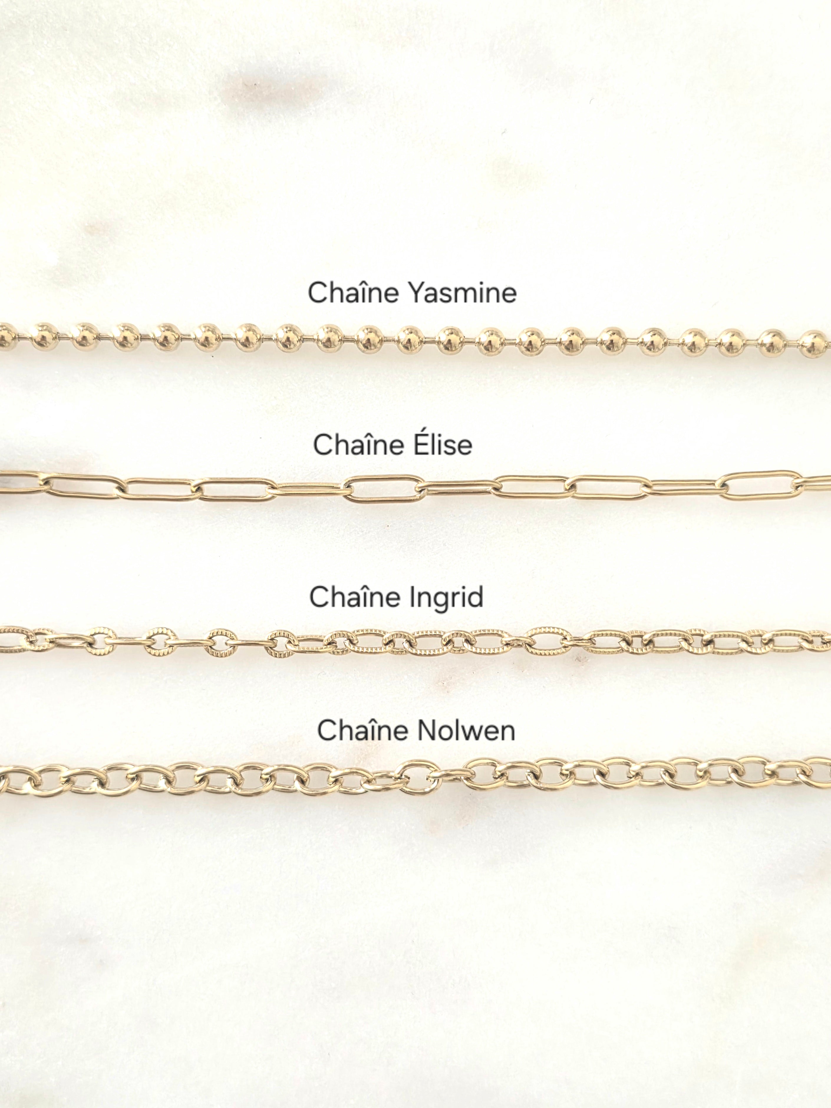 Bar à charms • Collier breloque acier inoxydable