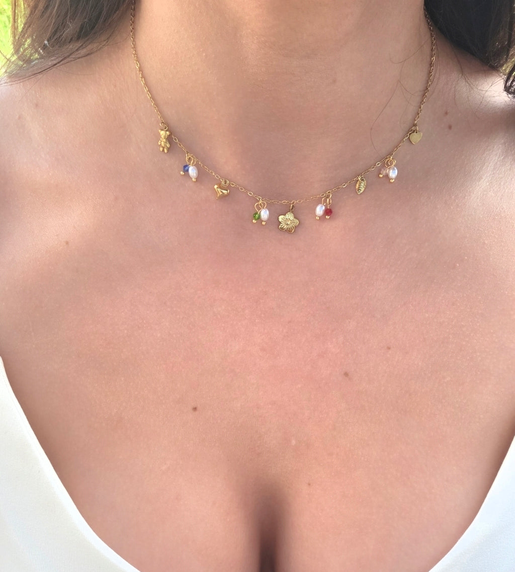 Cléo • Collier breloque acier inoxydable