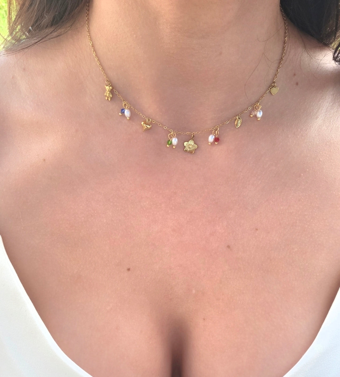 Cléo • Collier breloque acier inoxydable