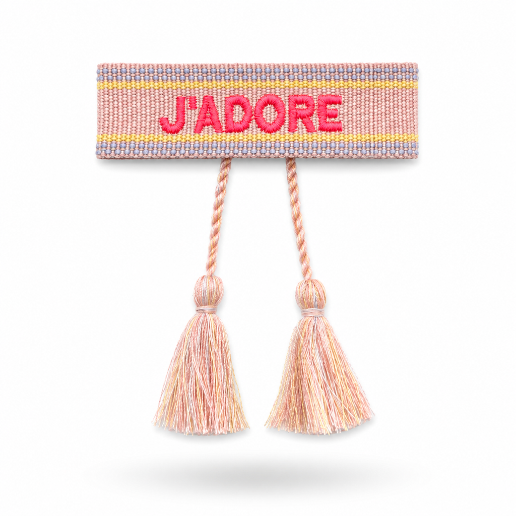 Liany • Bracelet J’adore en tissu