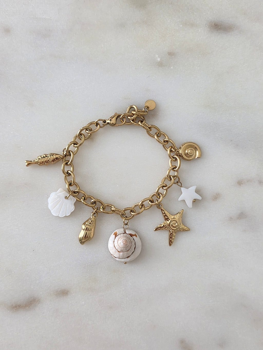 April • Bracelet breloque acier inoxydable