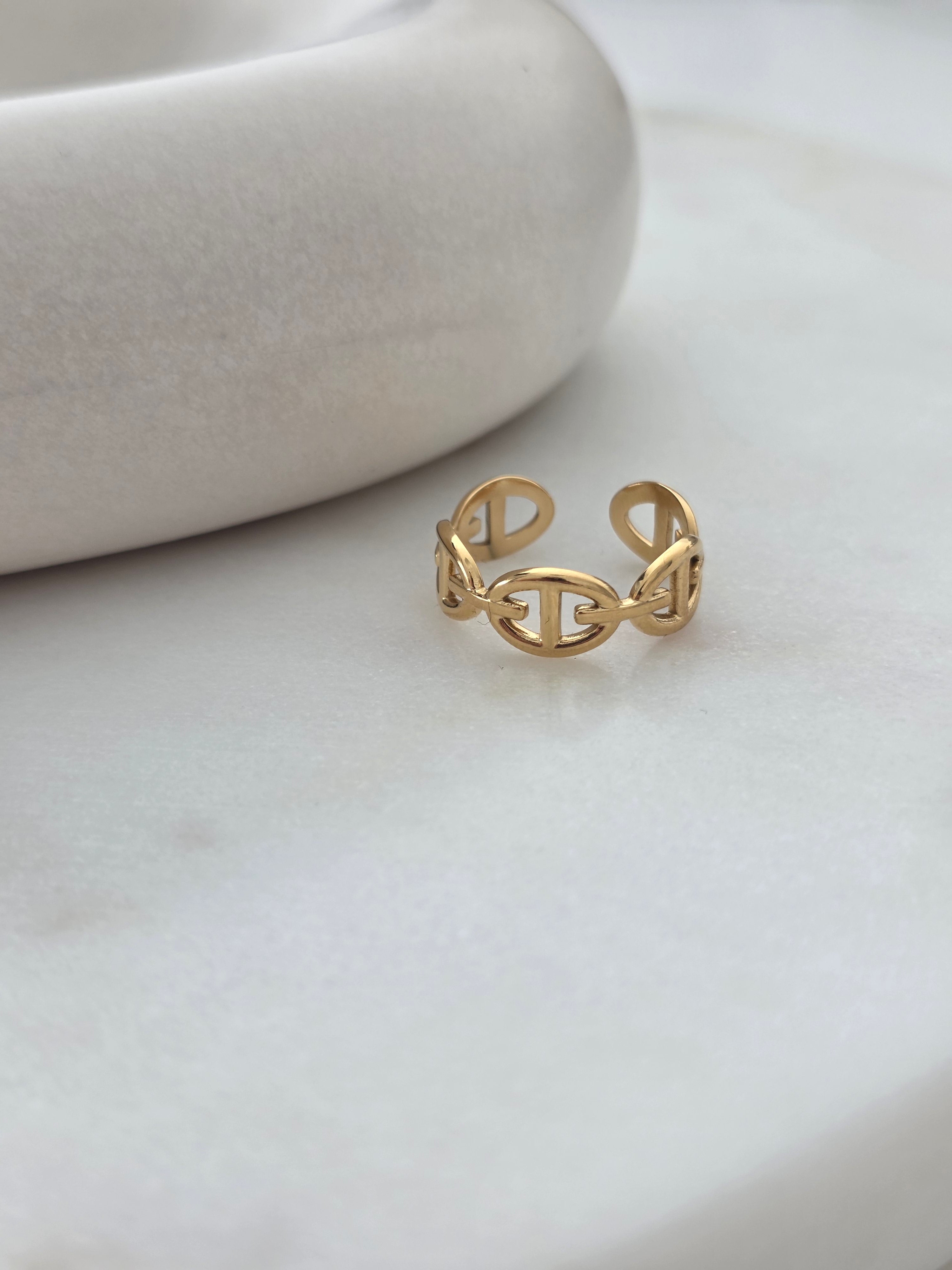 Iris • Bague en acier inoxydable