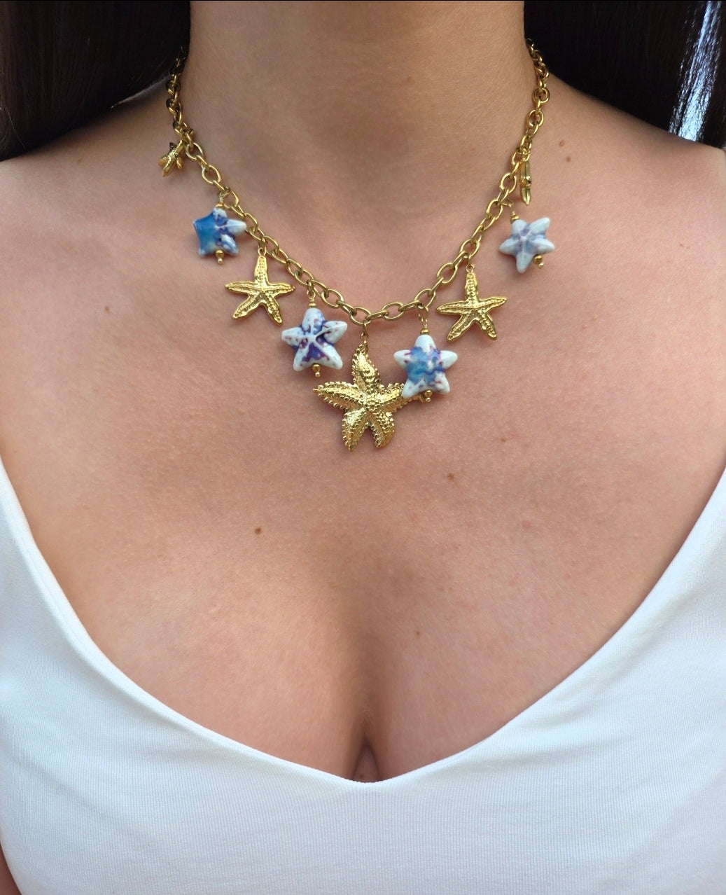 Tahïnie • Collier breloque acier inoxydable