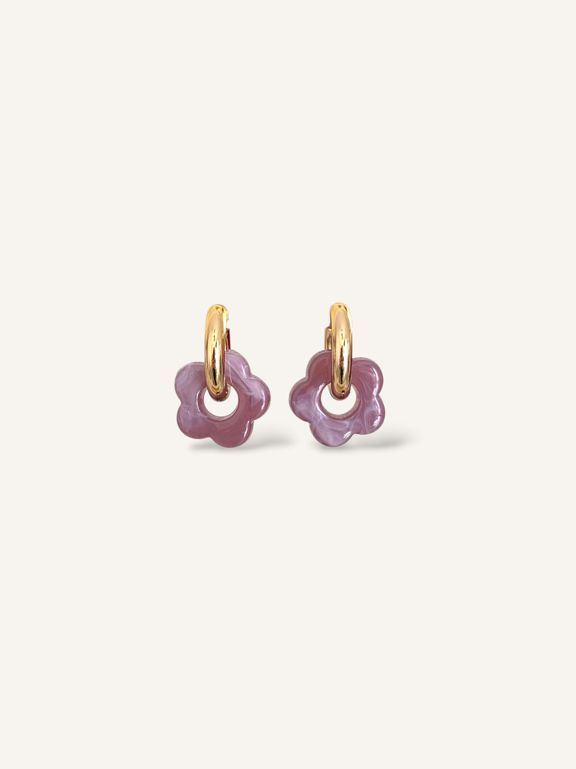 Kalista • Boucles d'oreilles en acier inoxydable et acétate