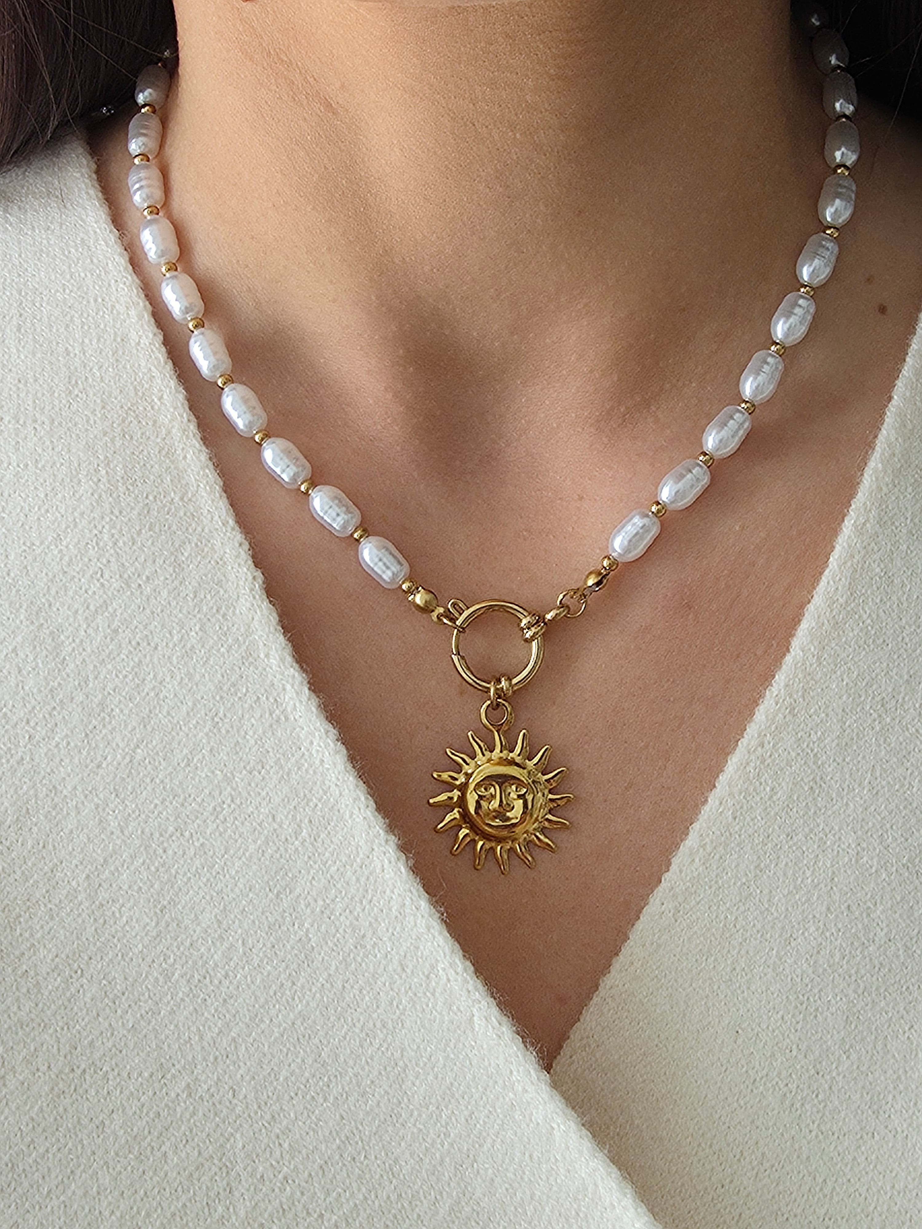 Elisa • Collier breloque acier inoxydable
