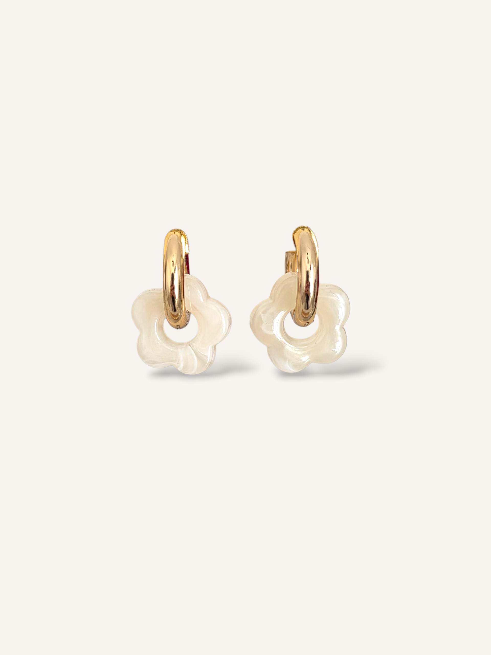 Kalista • Boucles d'oreilles en acier inoxydable et acétate