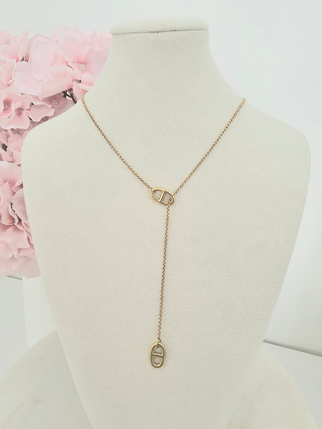 Lily • Collier en acier inoxydable coulissant