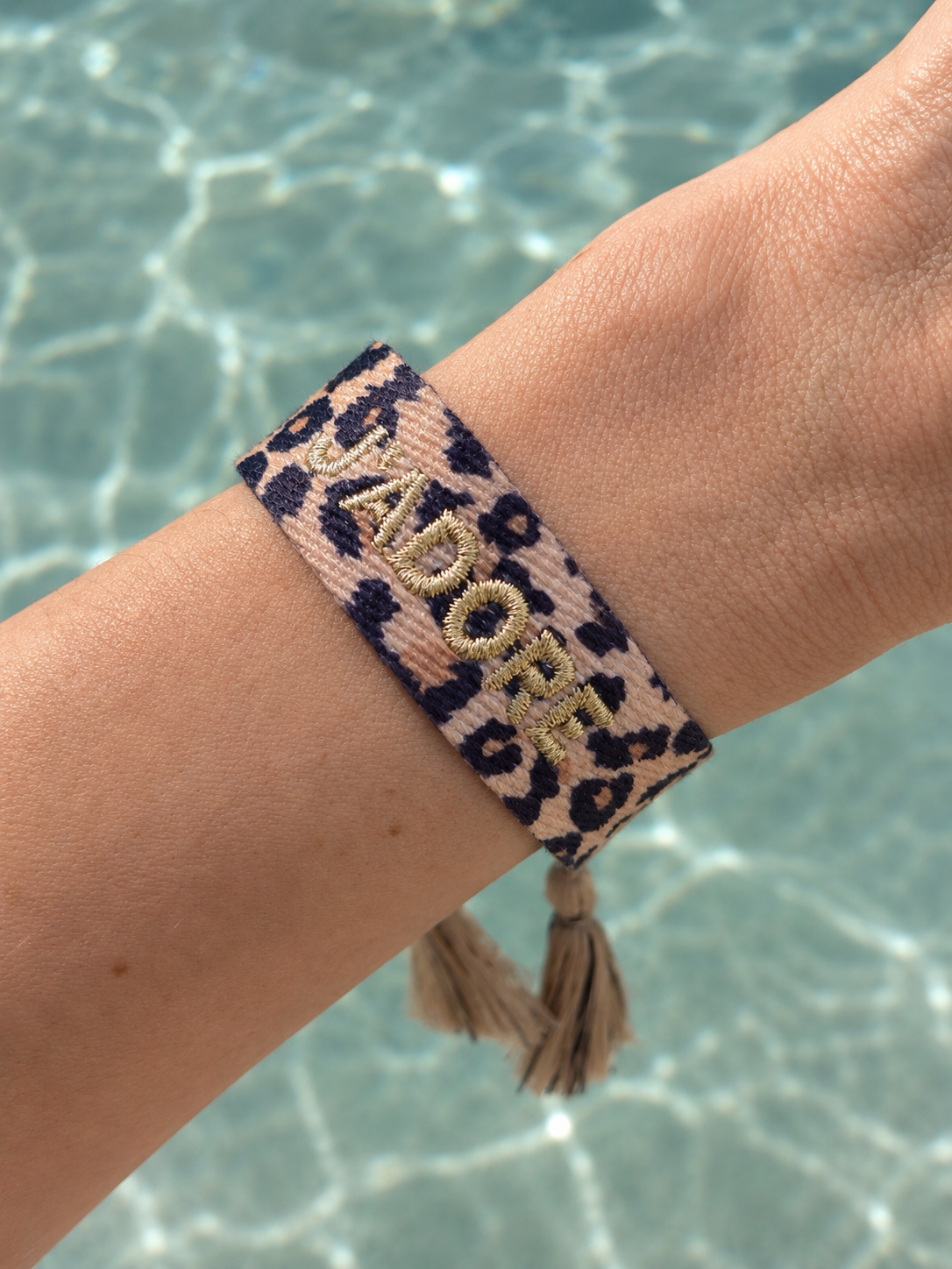 Liany • Bracelet J’adore en tissu