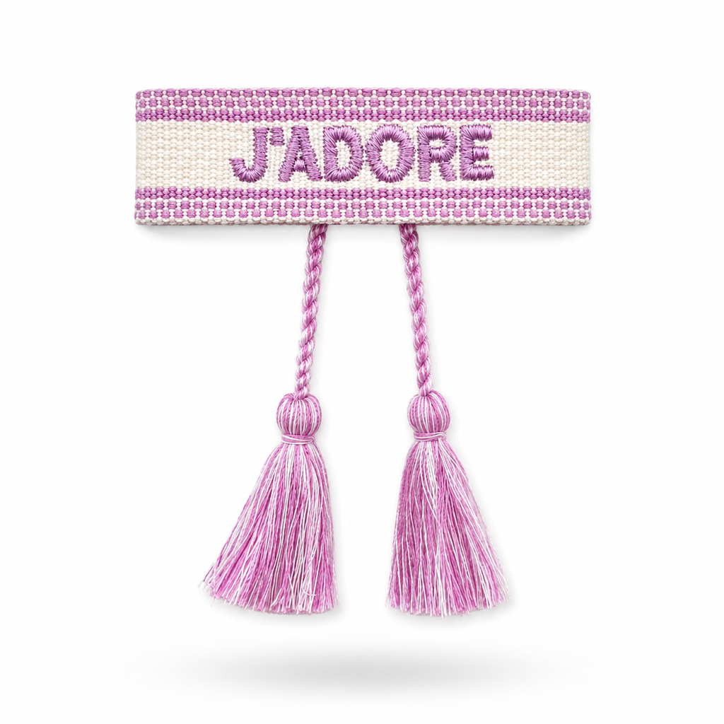 Liany • Bracelet J’adore en tissu
