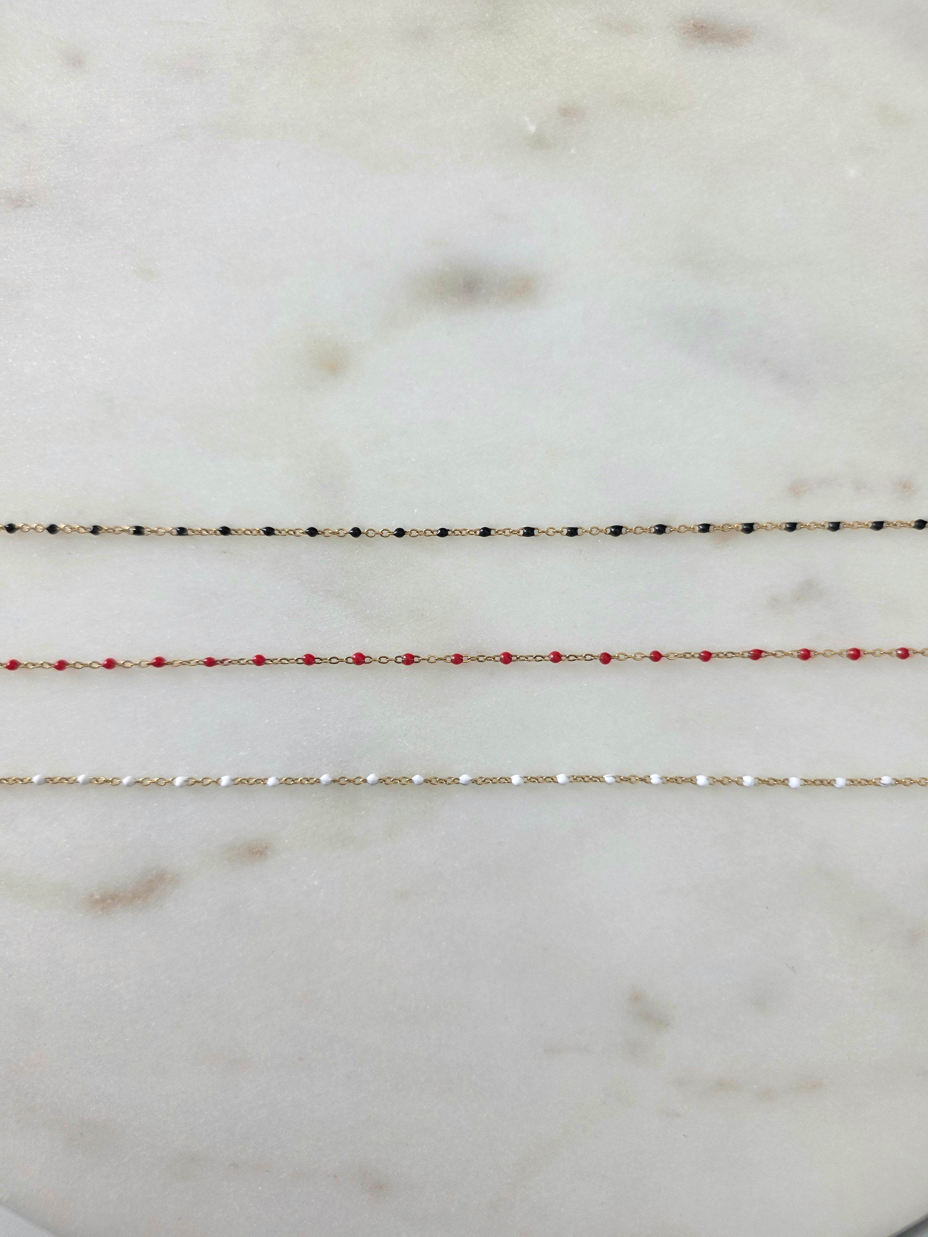 Phoebe • Collier breloque lettre en  acier inoxydable