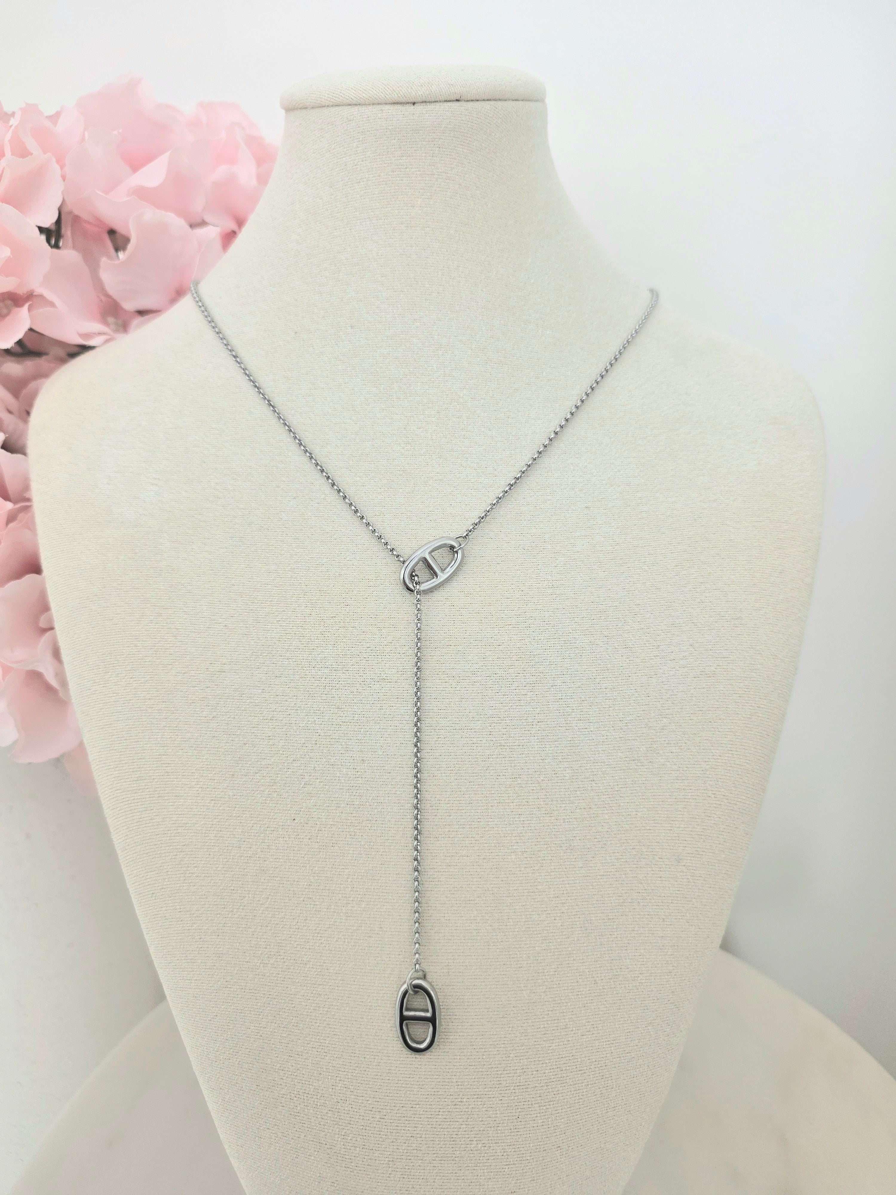 Lily • Collier en acier inoxydable coulissant