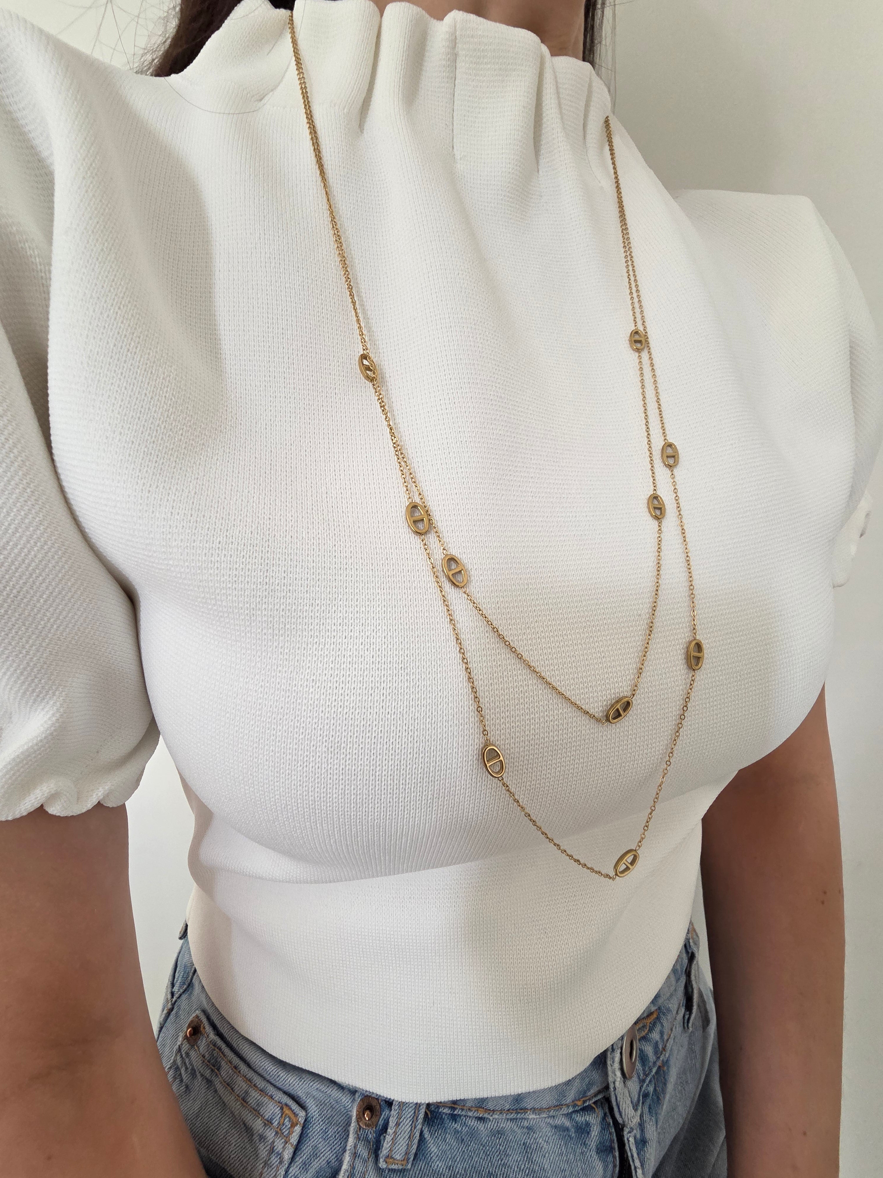 Camille • Sautoir en acier inoxydable