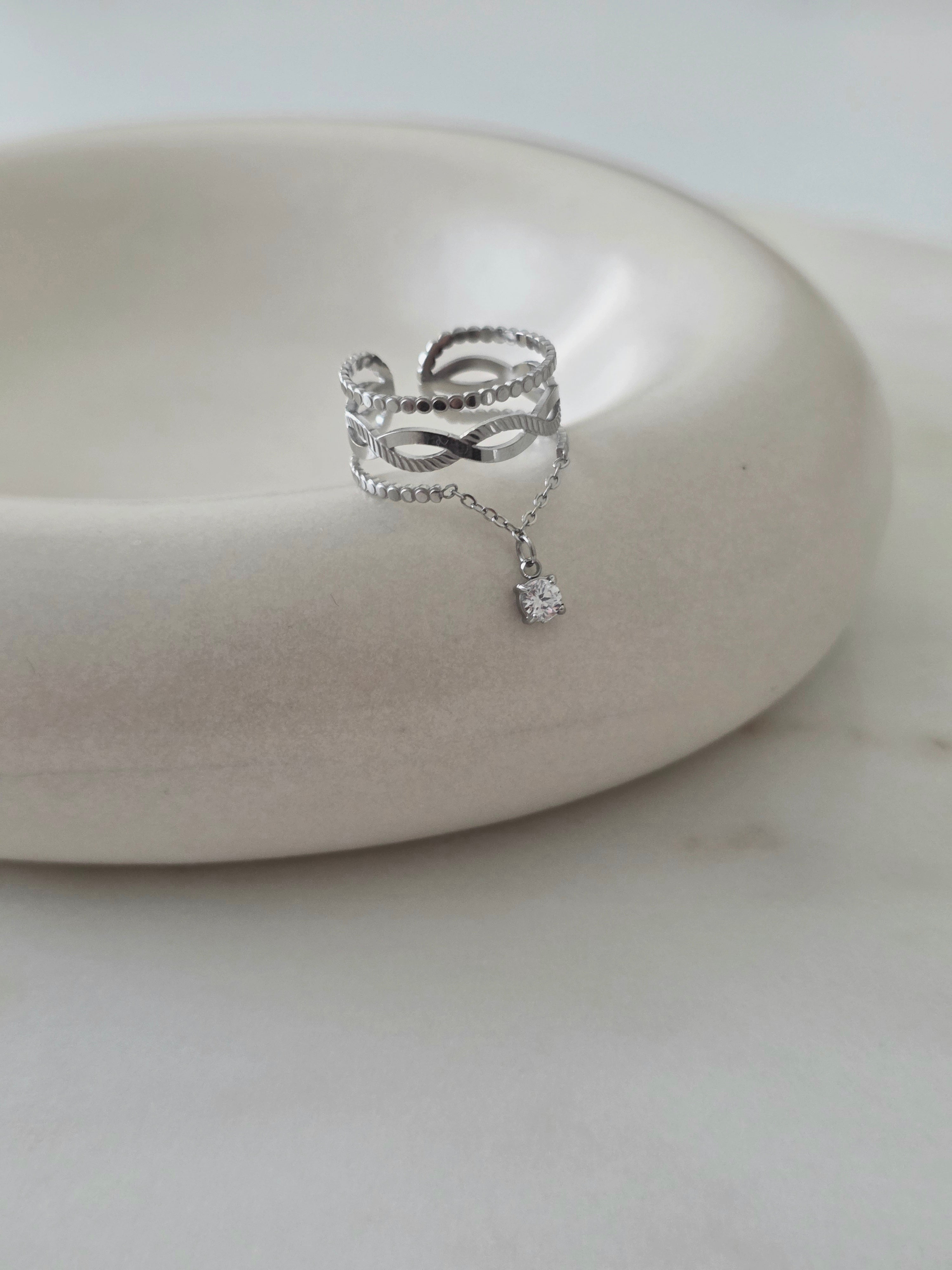 Ivy • Bague en acier inoxydable