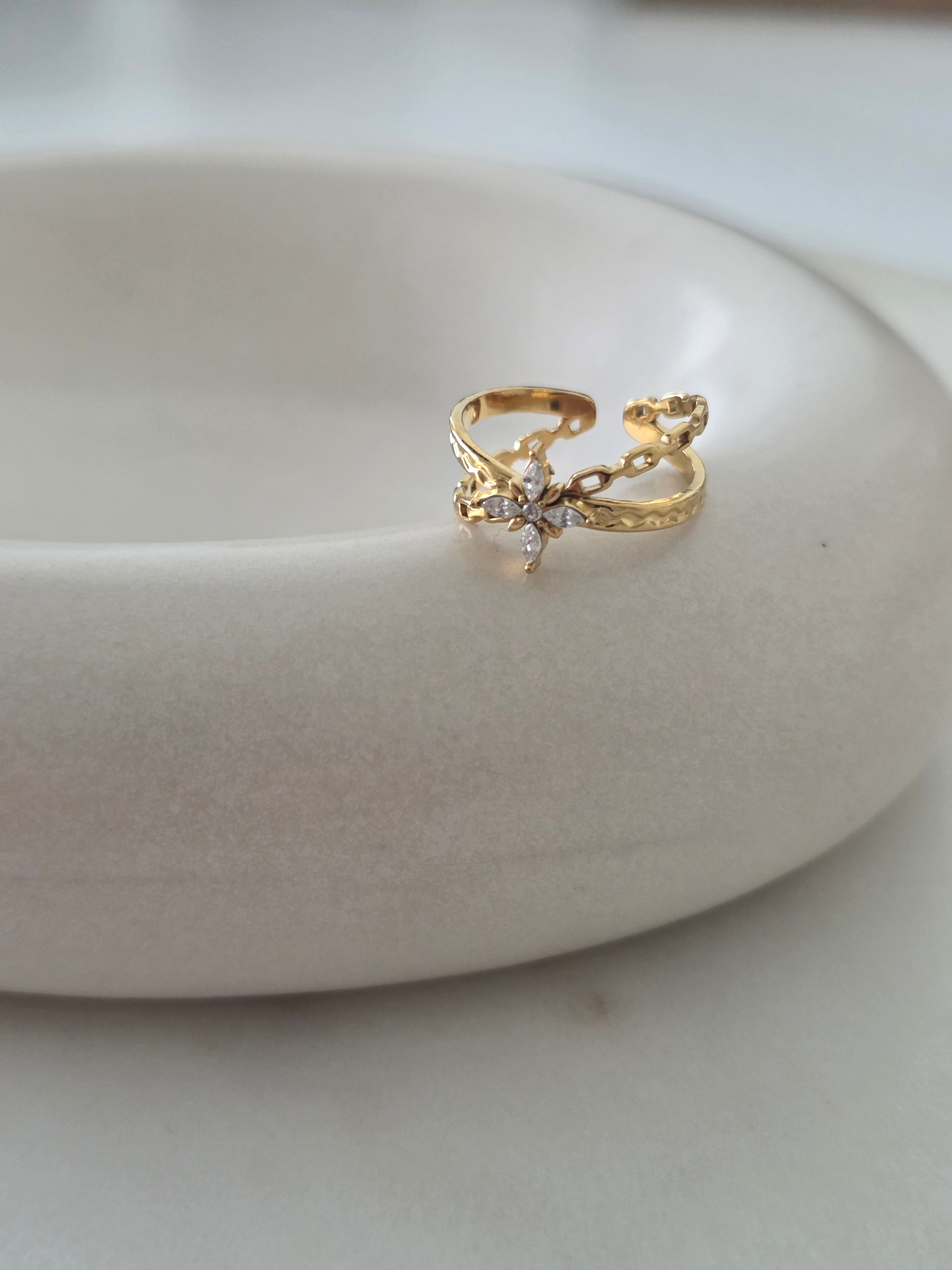 Jade • Bague en acier inoxydable