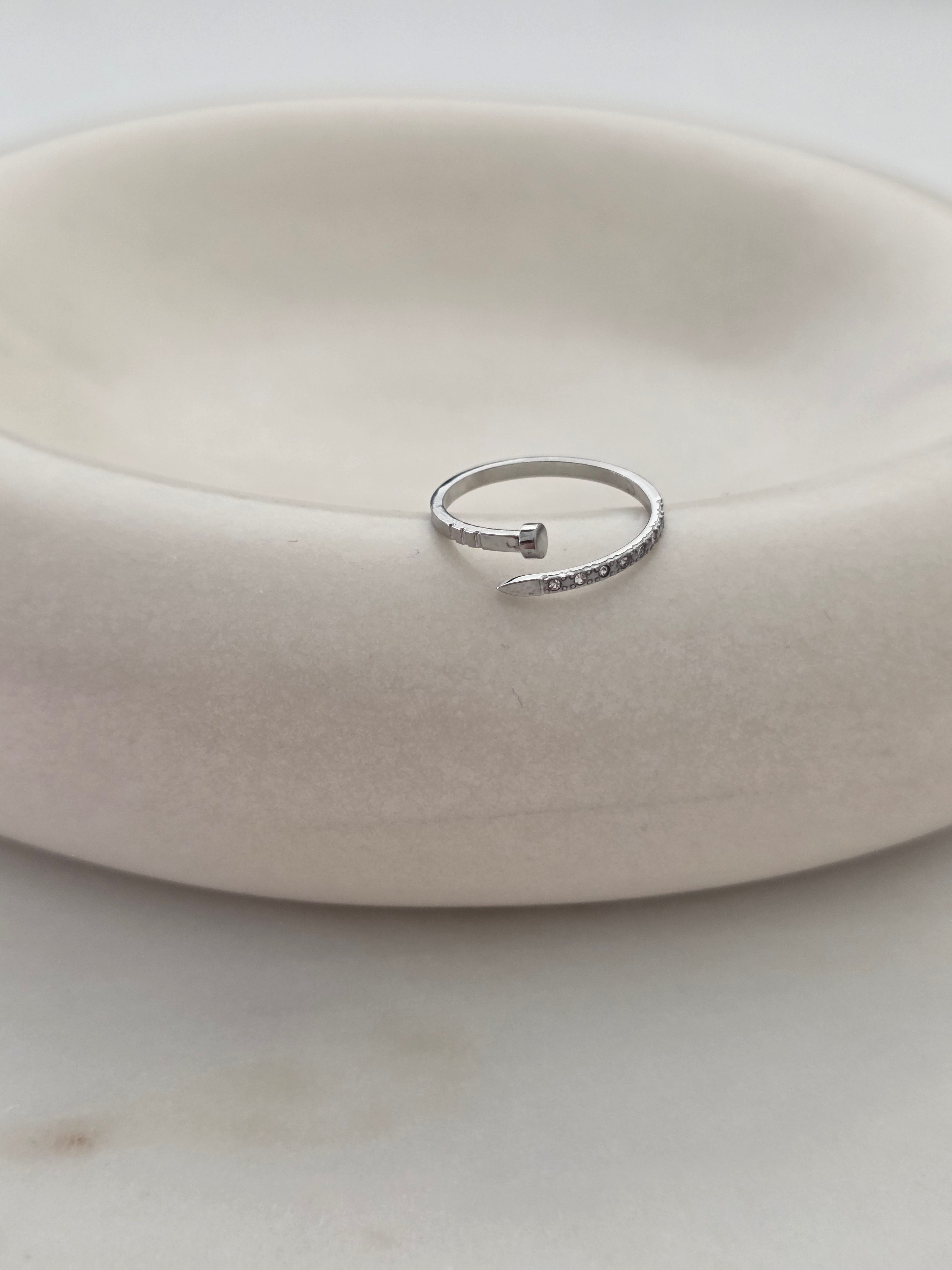 Vanille • Bague en acier inoxydable