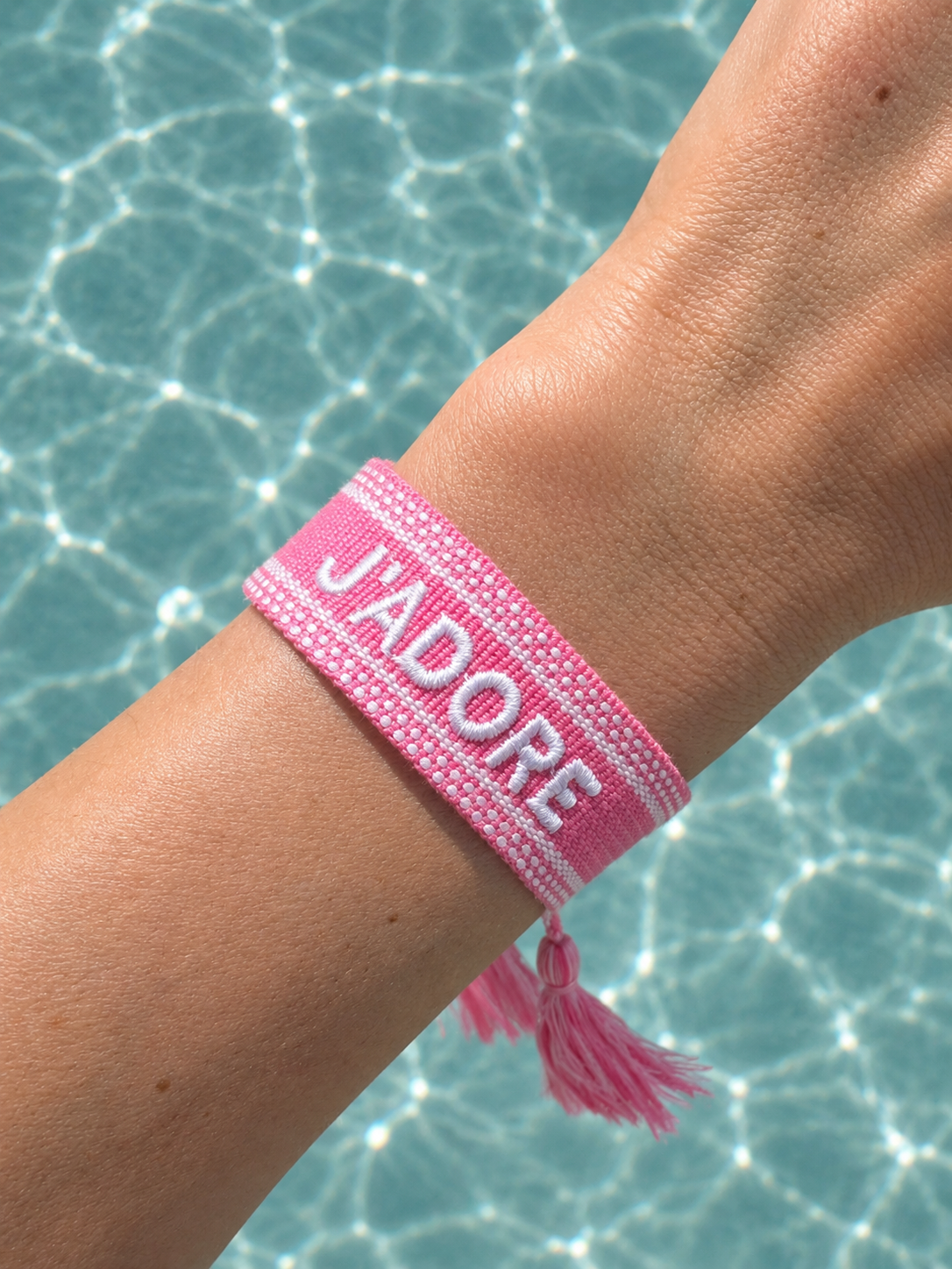 Liany • Bracelet J’adore en tissu
