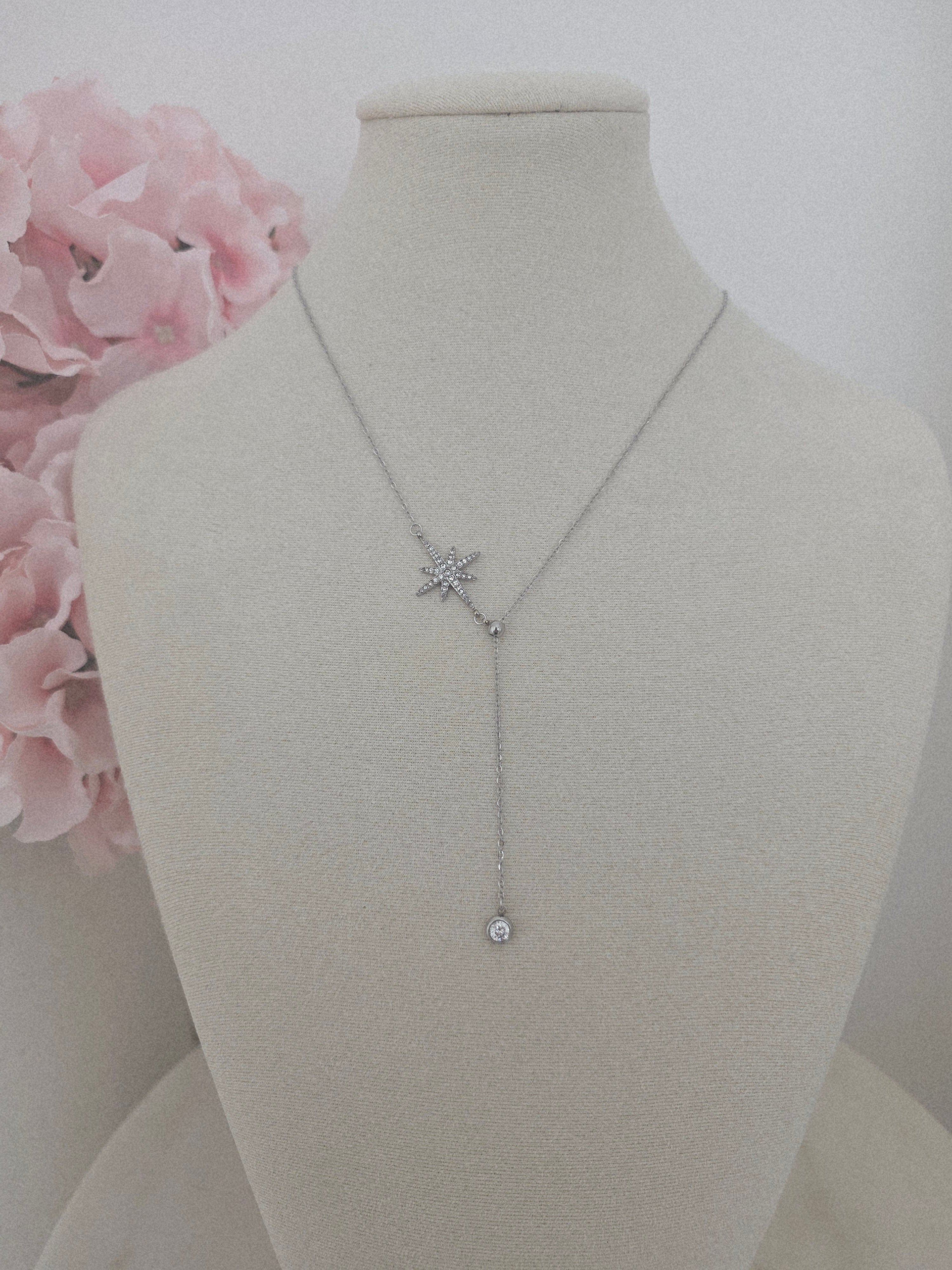 Agathe • Collier en acier inoxydable coulissant