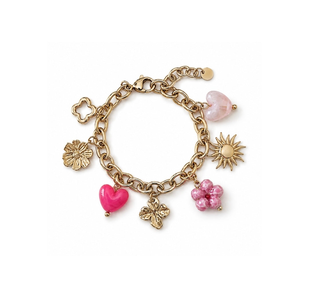 Gaïa • Bracelet breloque acier inoxydable
