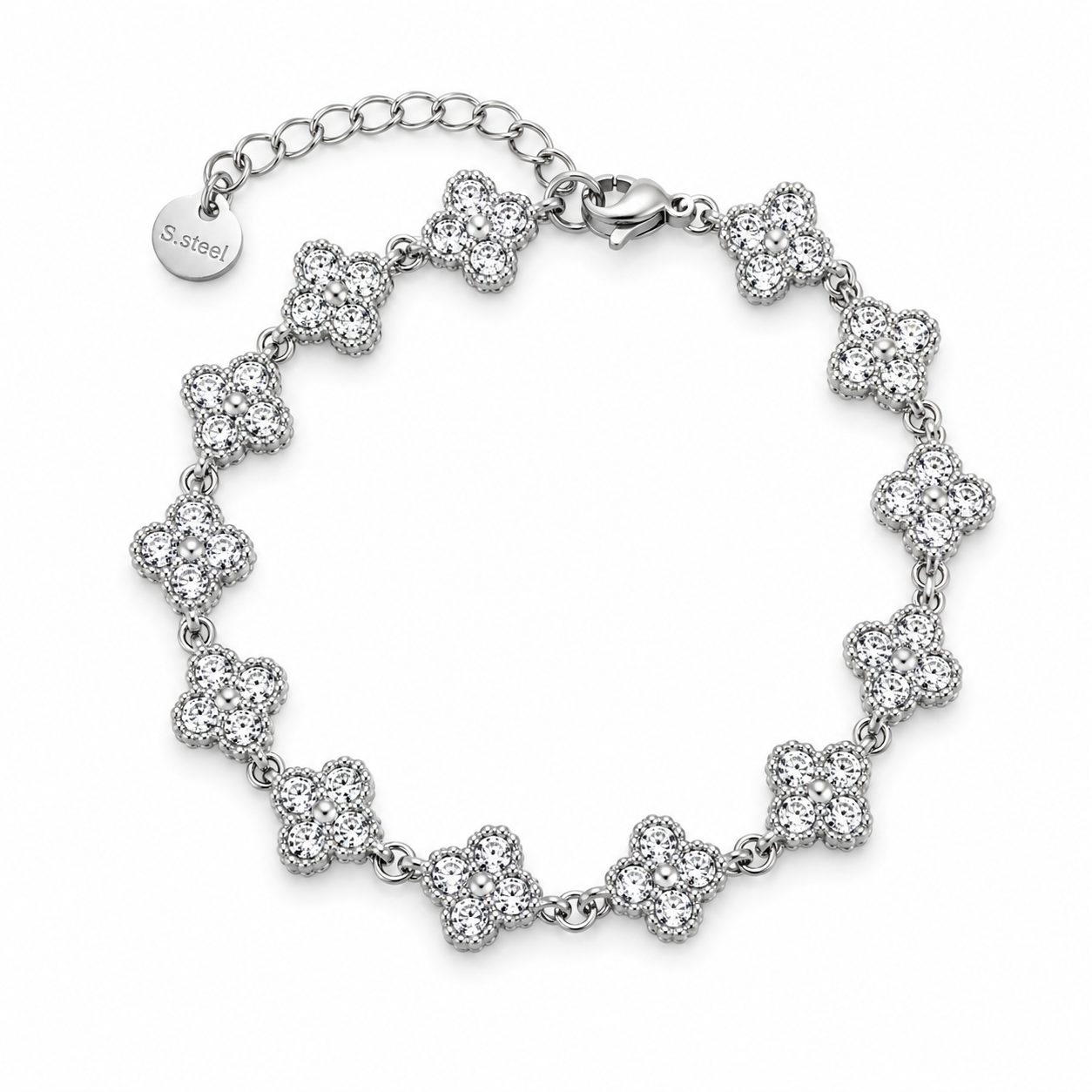 Federicka argenté • Bracelet acier inoxydable