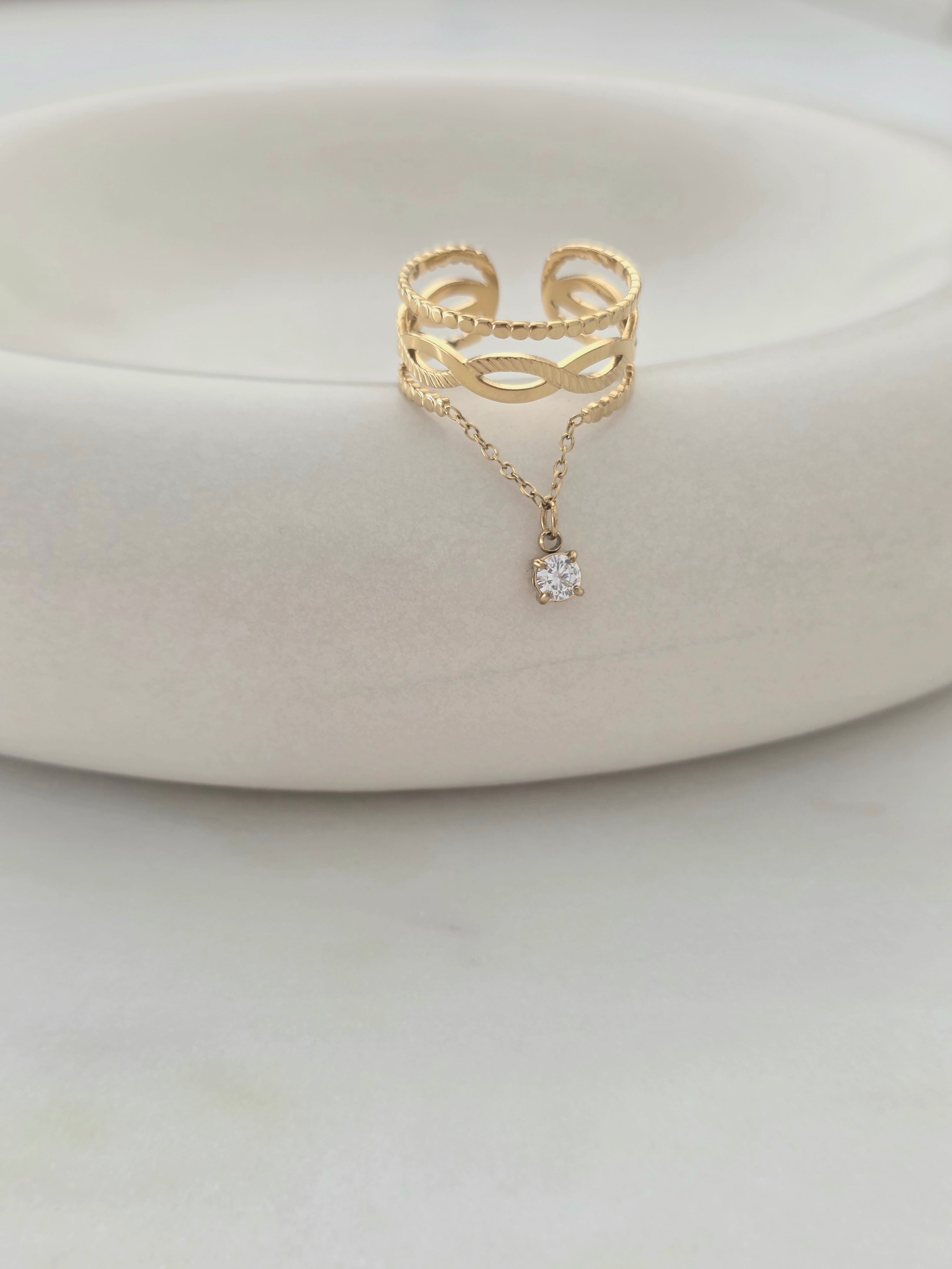 Ivy • Bague en acier inoxydable