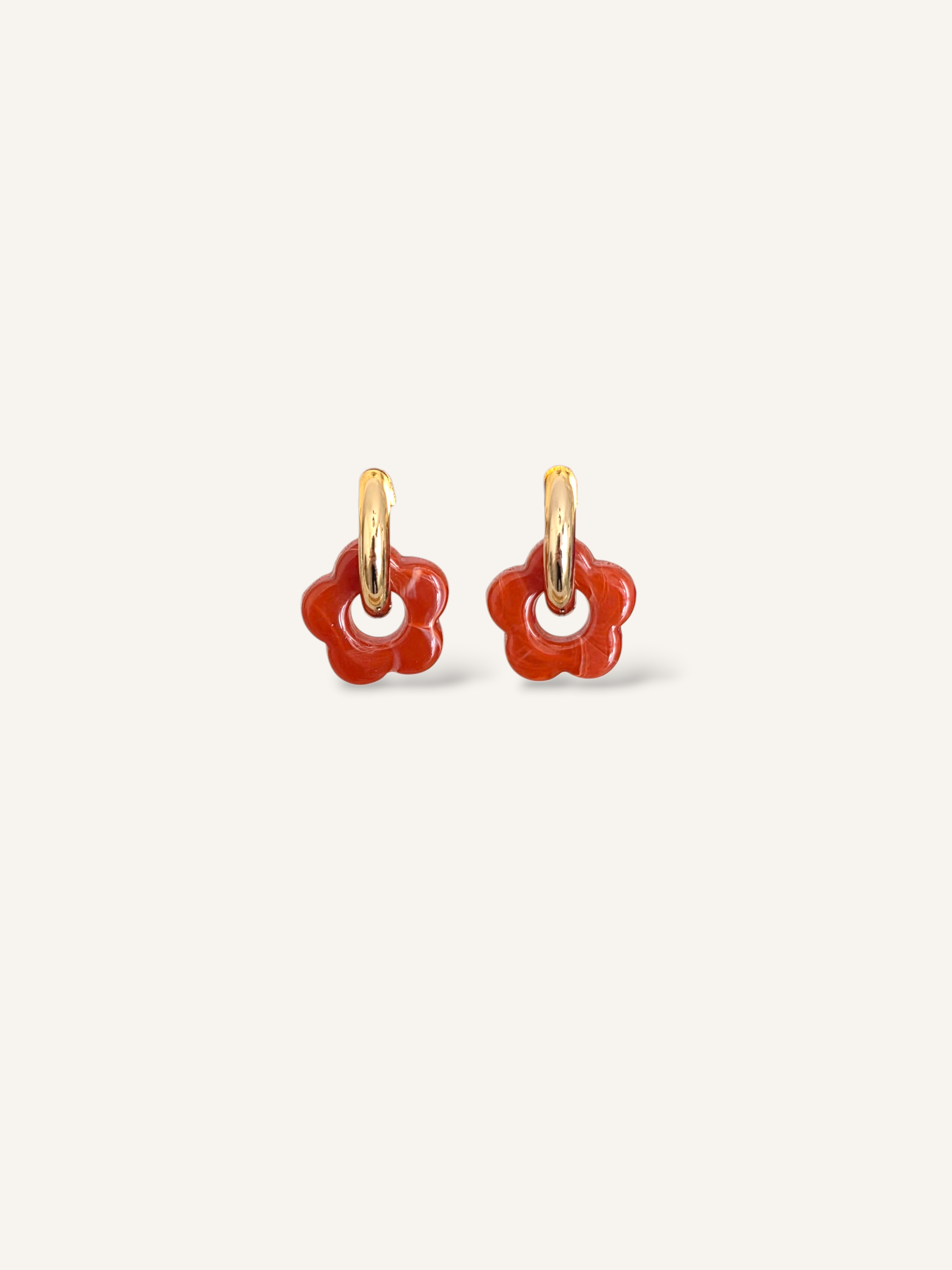Kalista • Boucles d'oreilles en acier inoxydable et acétate