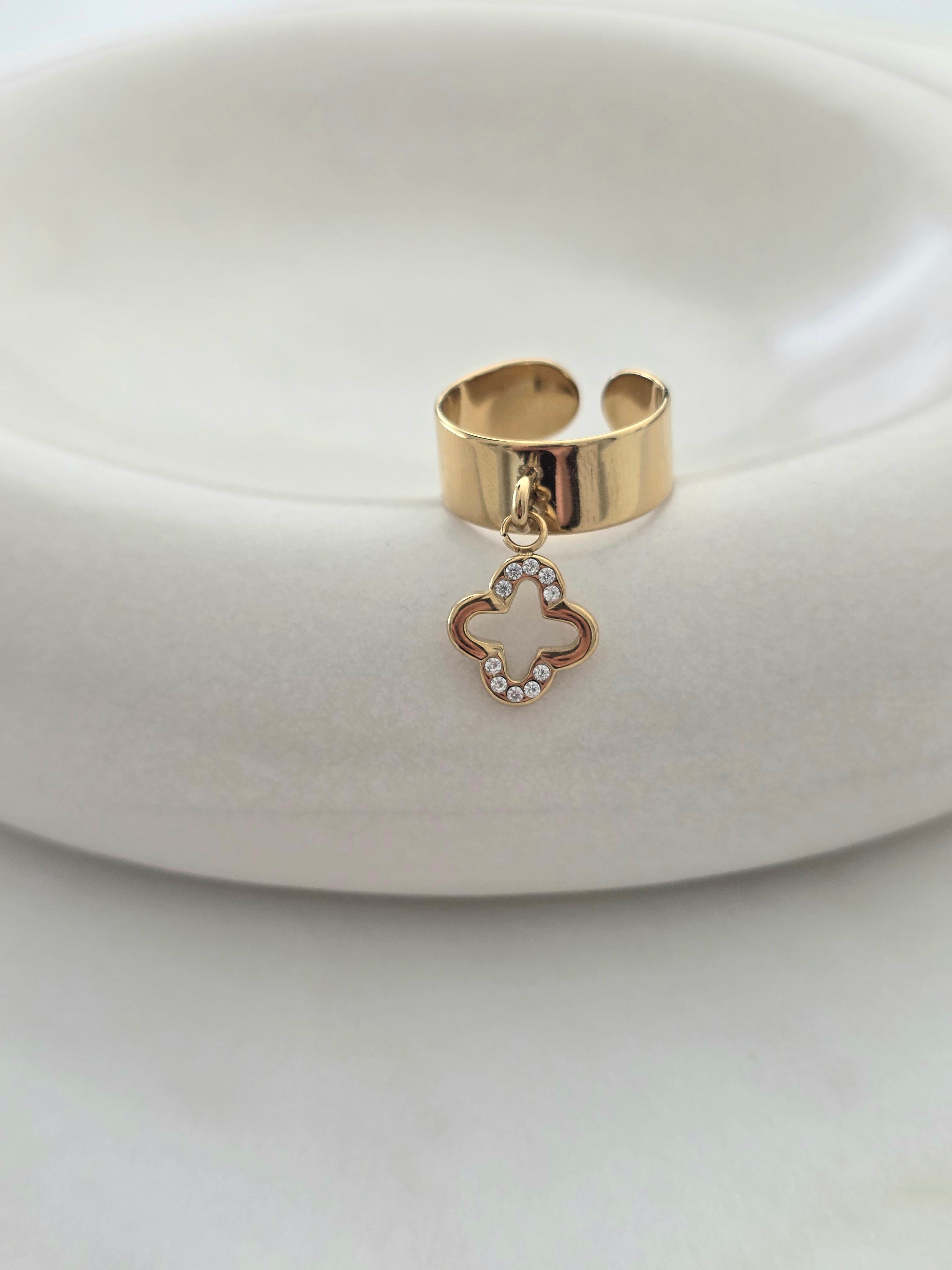 Alice • Bague en acier inoxydable