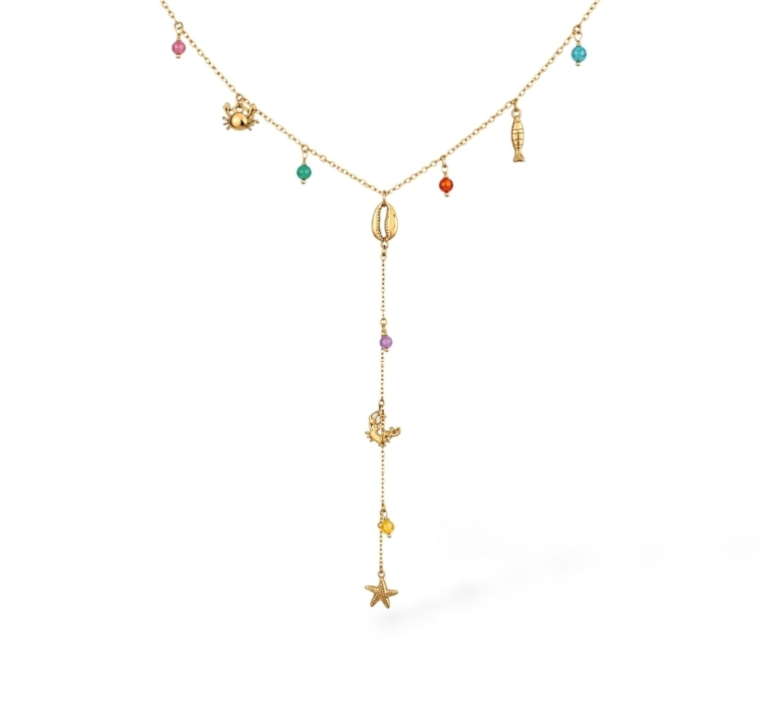 Athéna • Collier breloque acier inoxydable