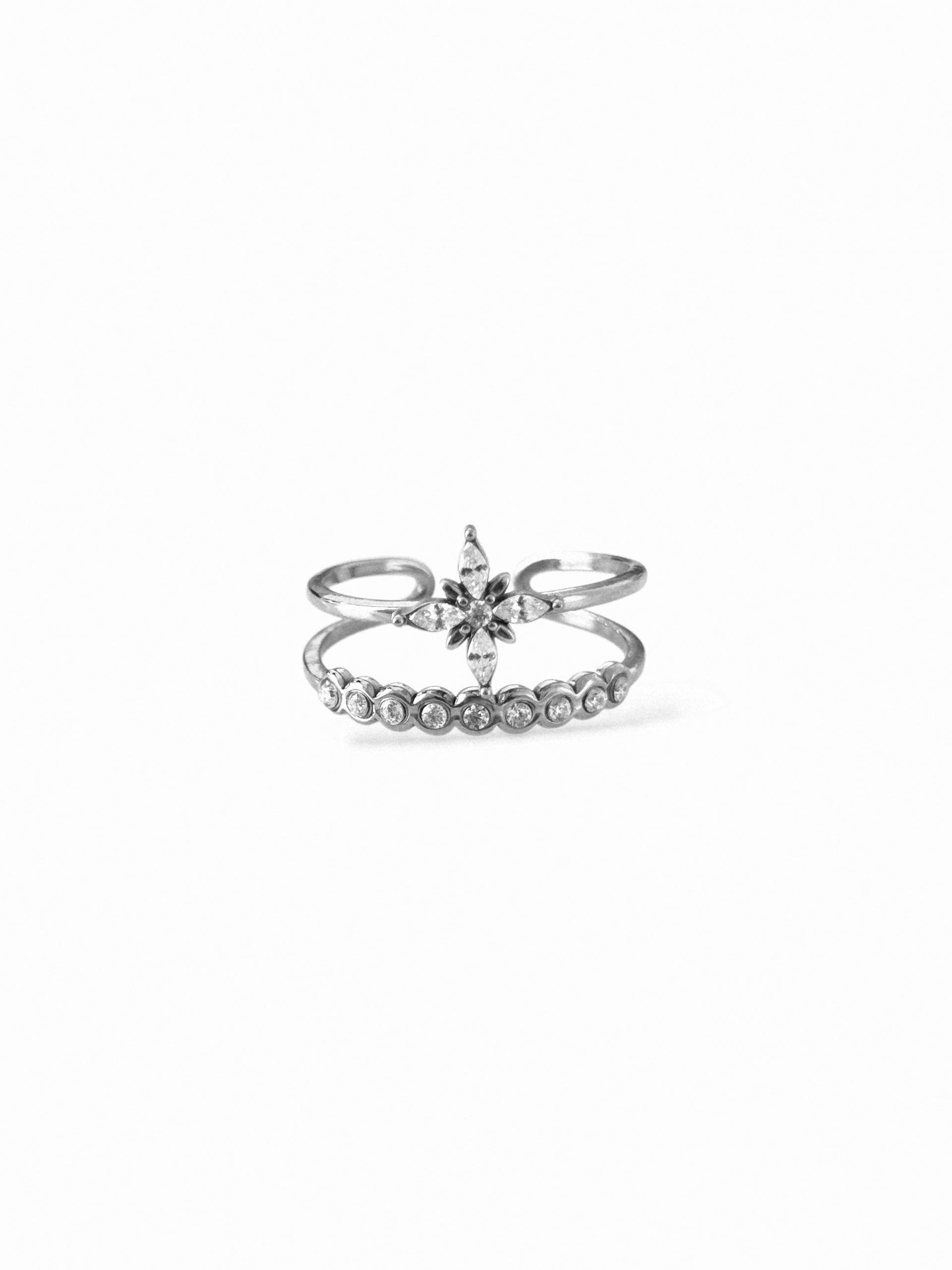 Lina • Bague en acier inoxydable