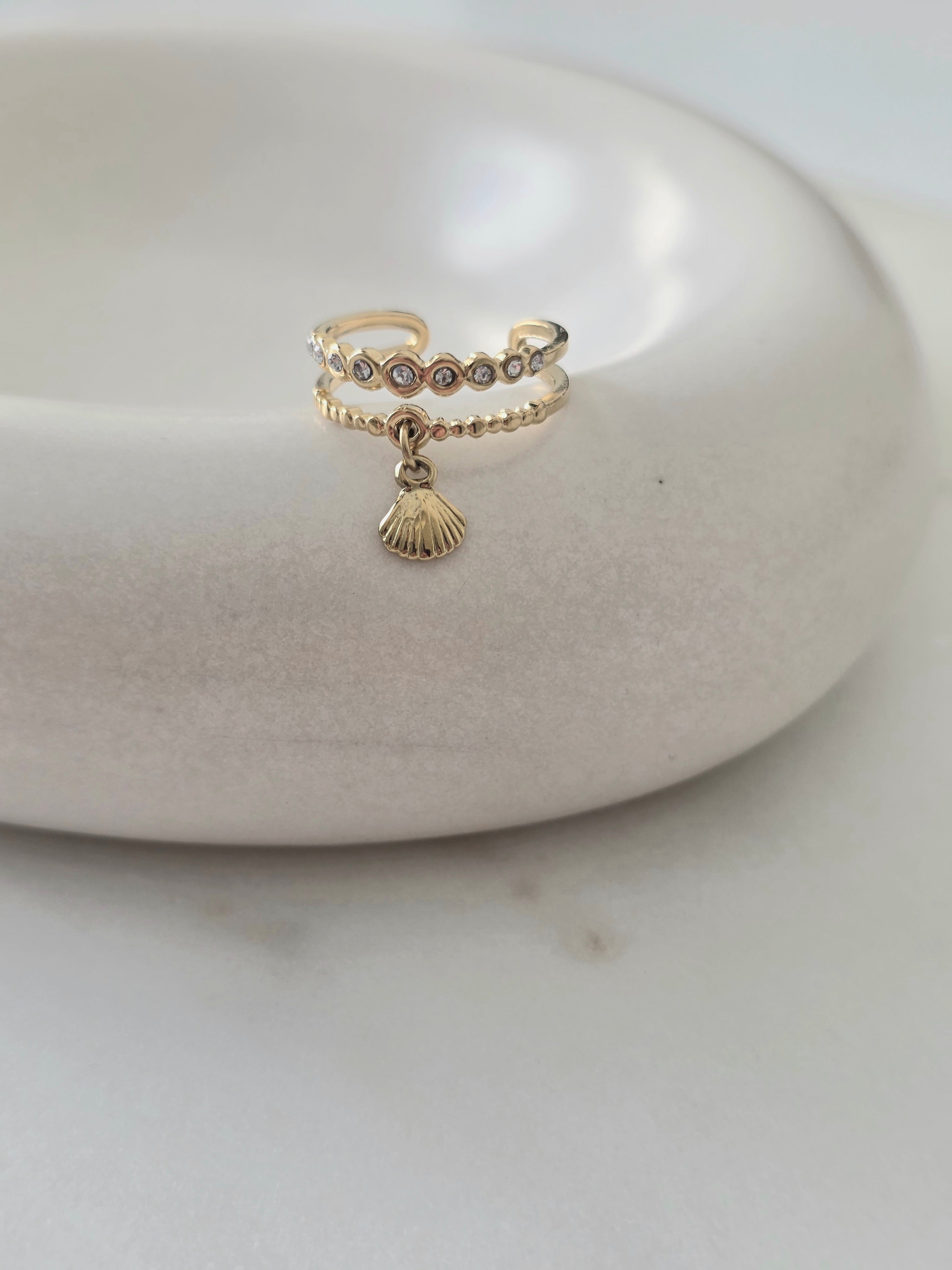 Angélina • Bague en acier inoxydable