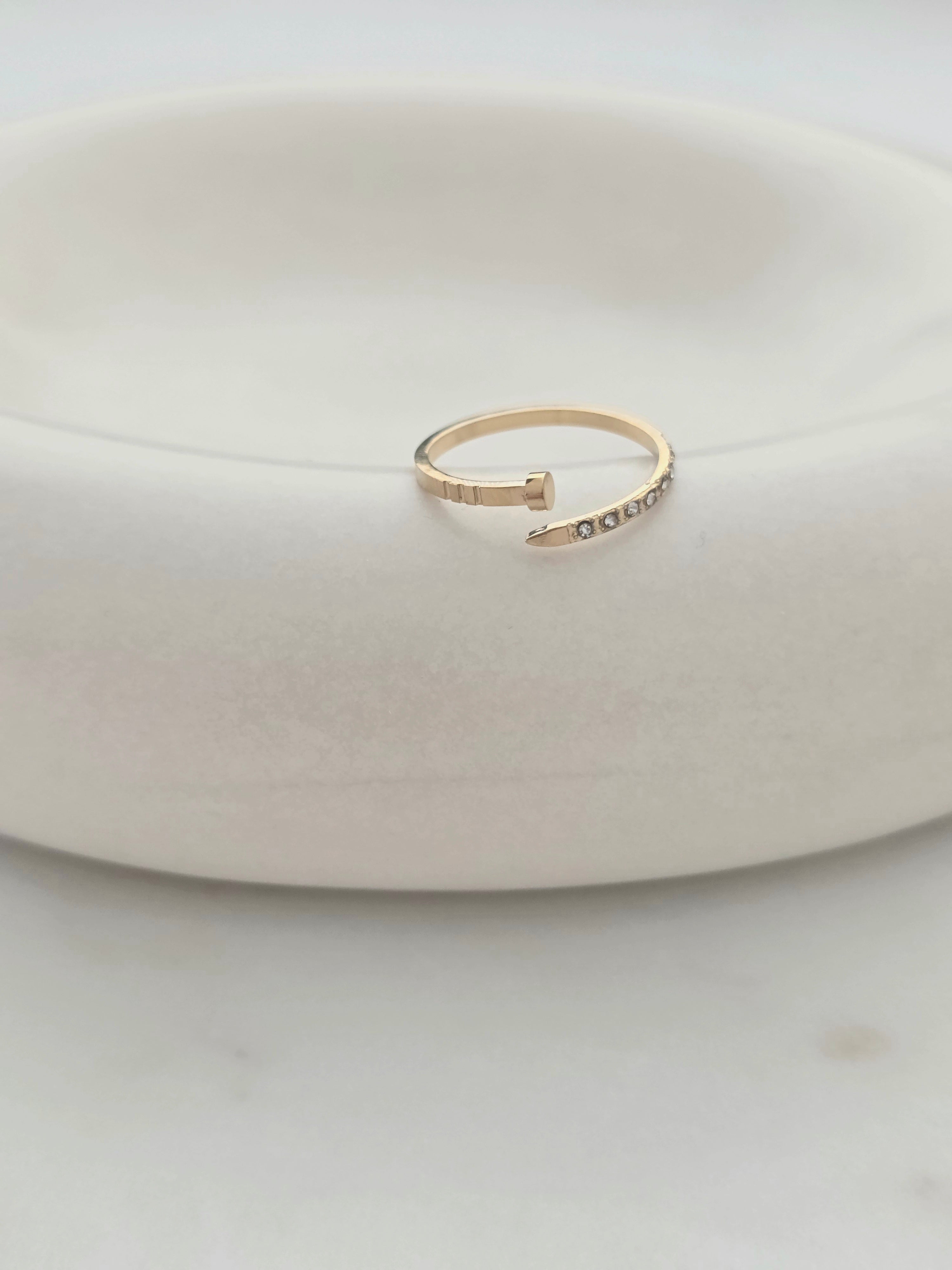 Vanille • Bague en acier inoxydable