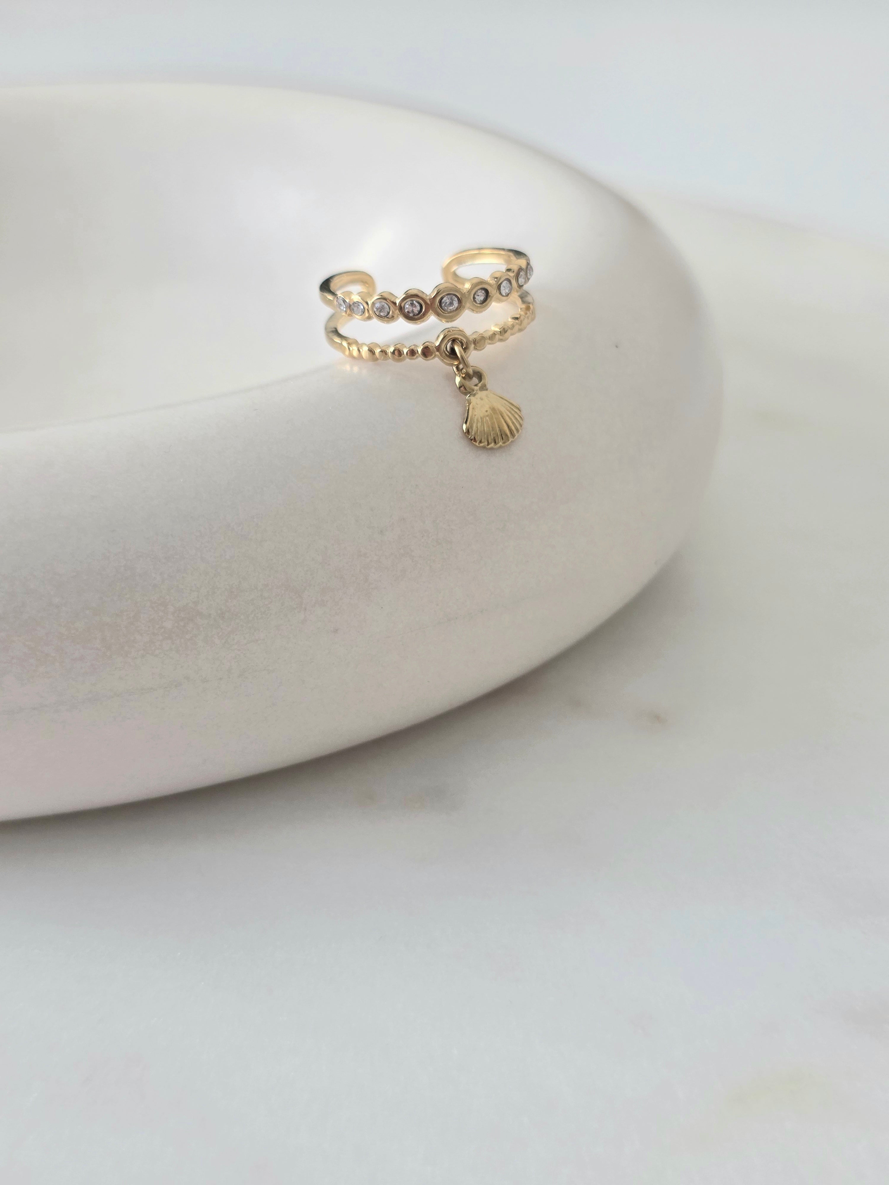 Angélina • Bague en acier inoxydable