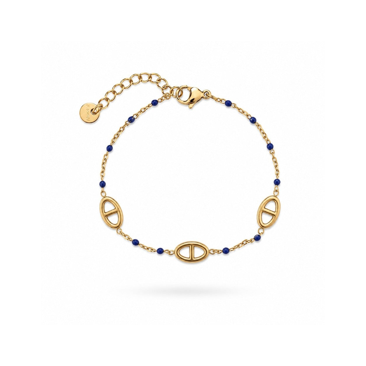 Milo bleu marine • Bracelet acier inoxydable