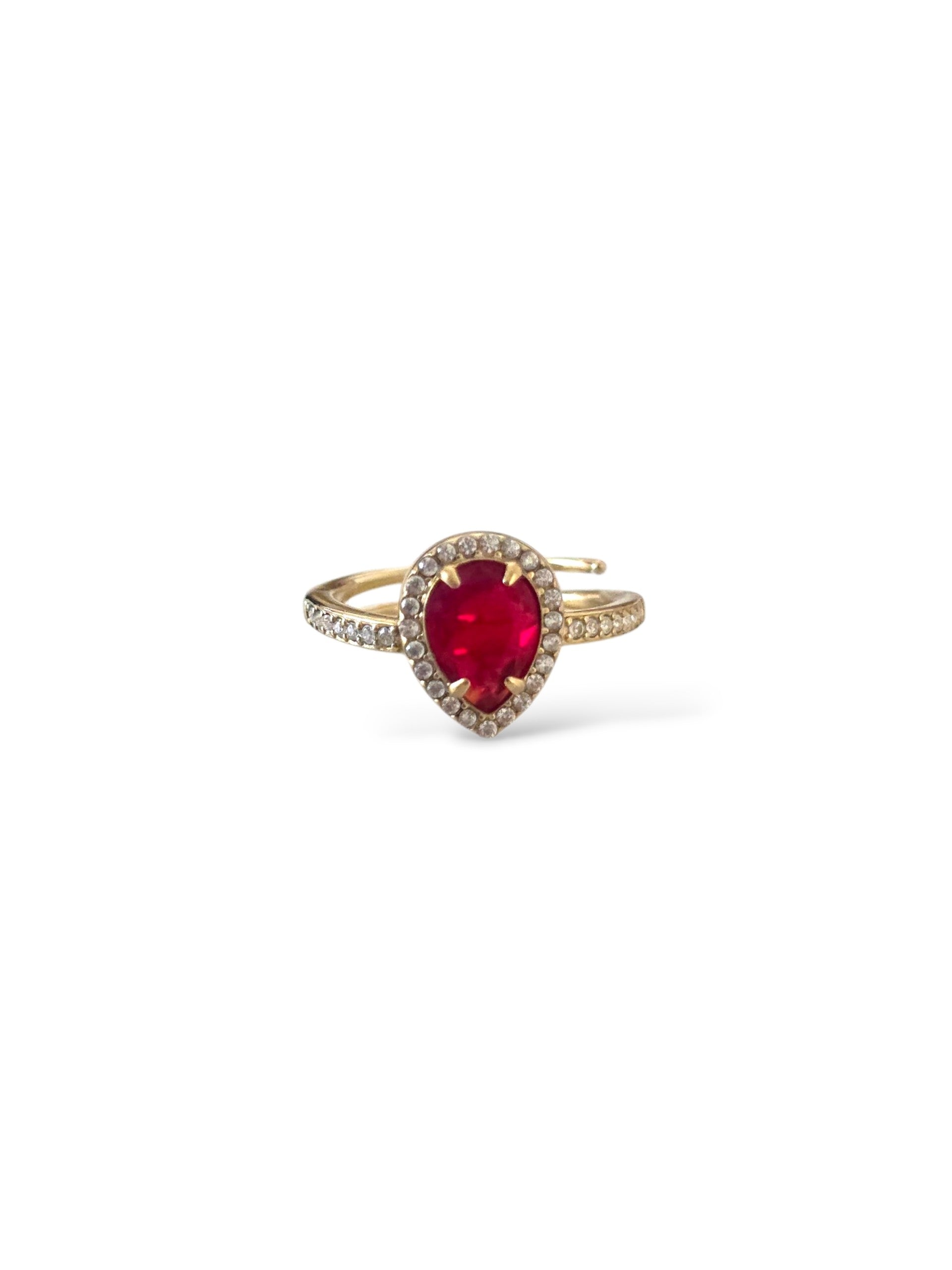 Stella • Bague en acier inoxydable et zircons