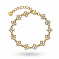 Federicka blanc • Bracelet acier inoxydable