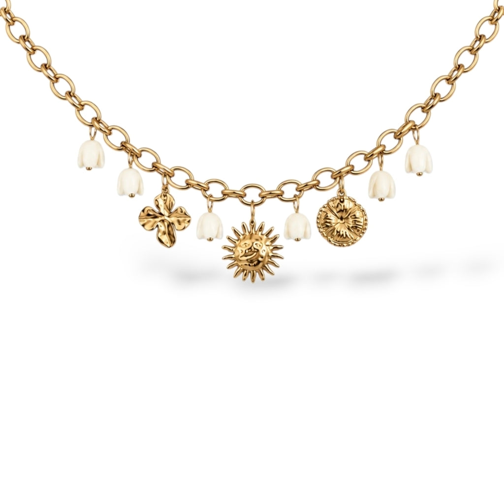 Atea • Collier breloque acier inoxydable