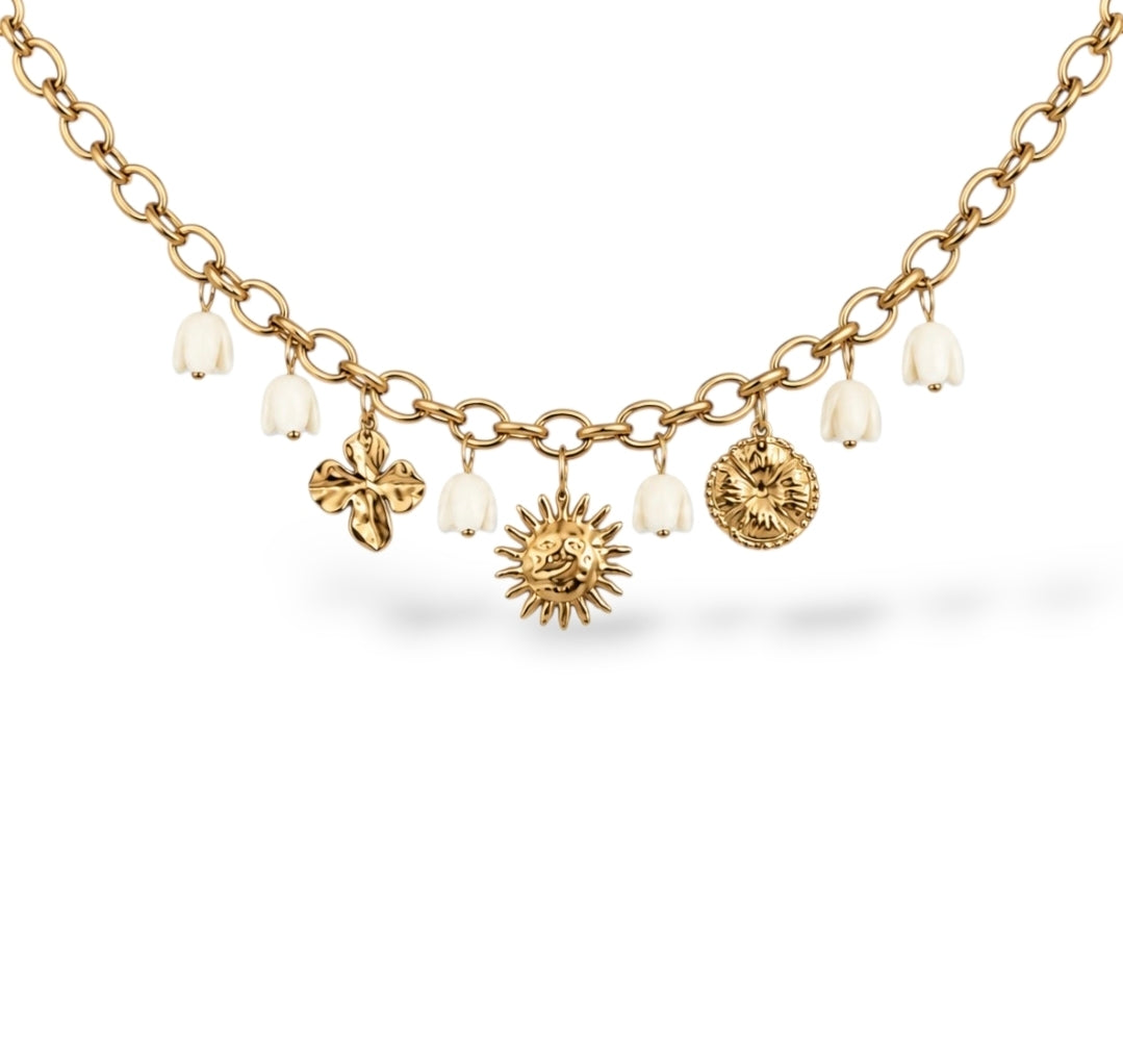 Atea • Collier breloque acier inoxydable