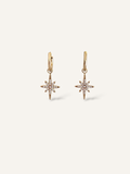 Suzanne • Boucles d'oreilles en acier inoxydable et zircons